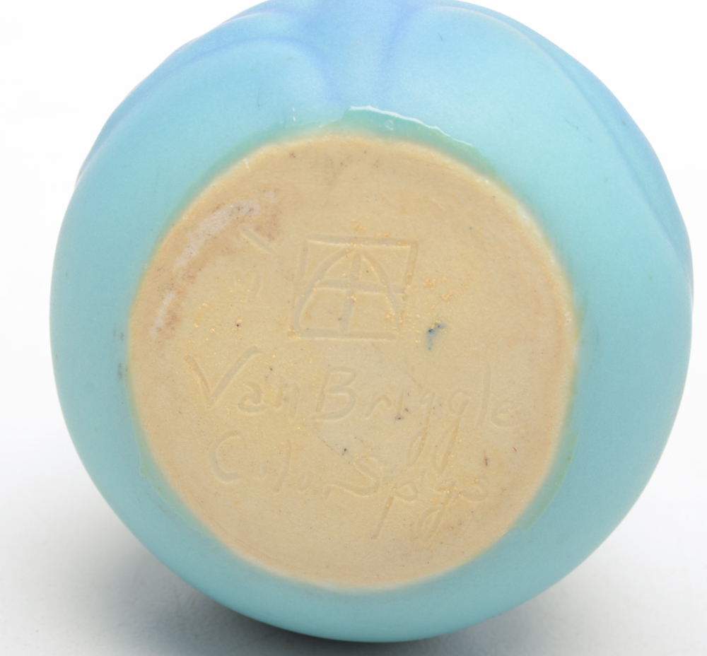 Vintage Van Briggle Turquoise Bud Vase