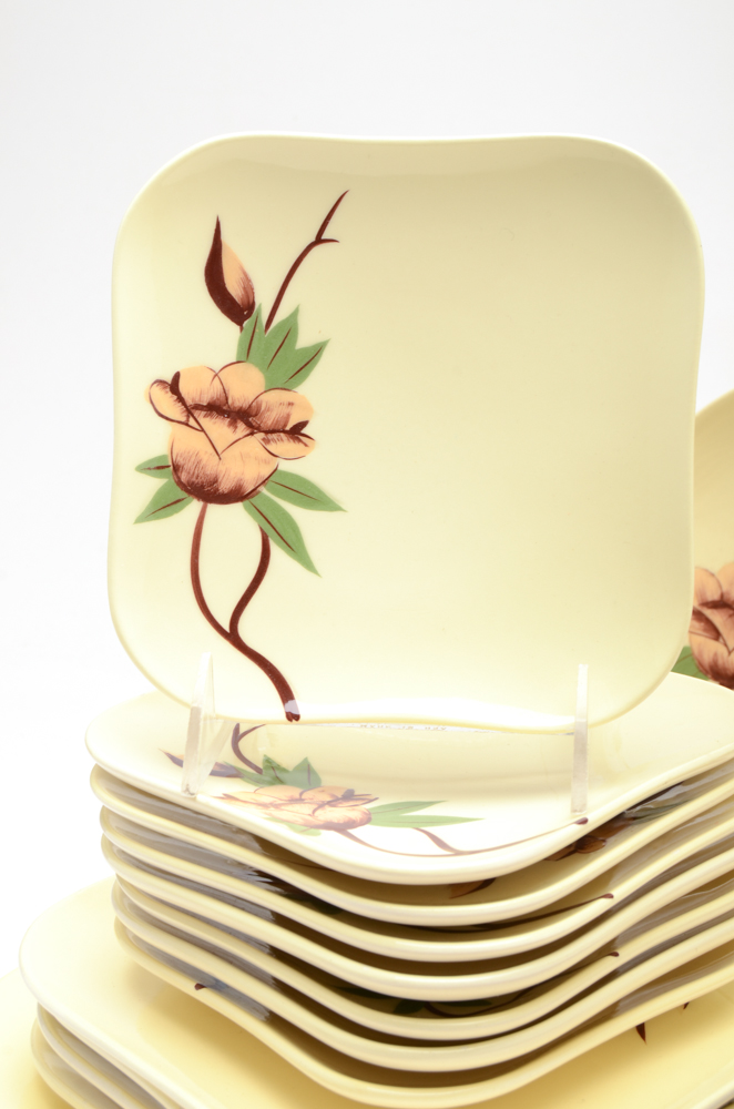Weil Ware "Rose Yellow" Dinnerware