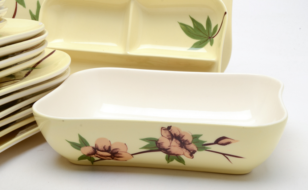 Weil Ware "Rose Yellow" Dinnerware