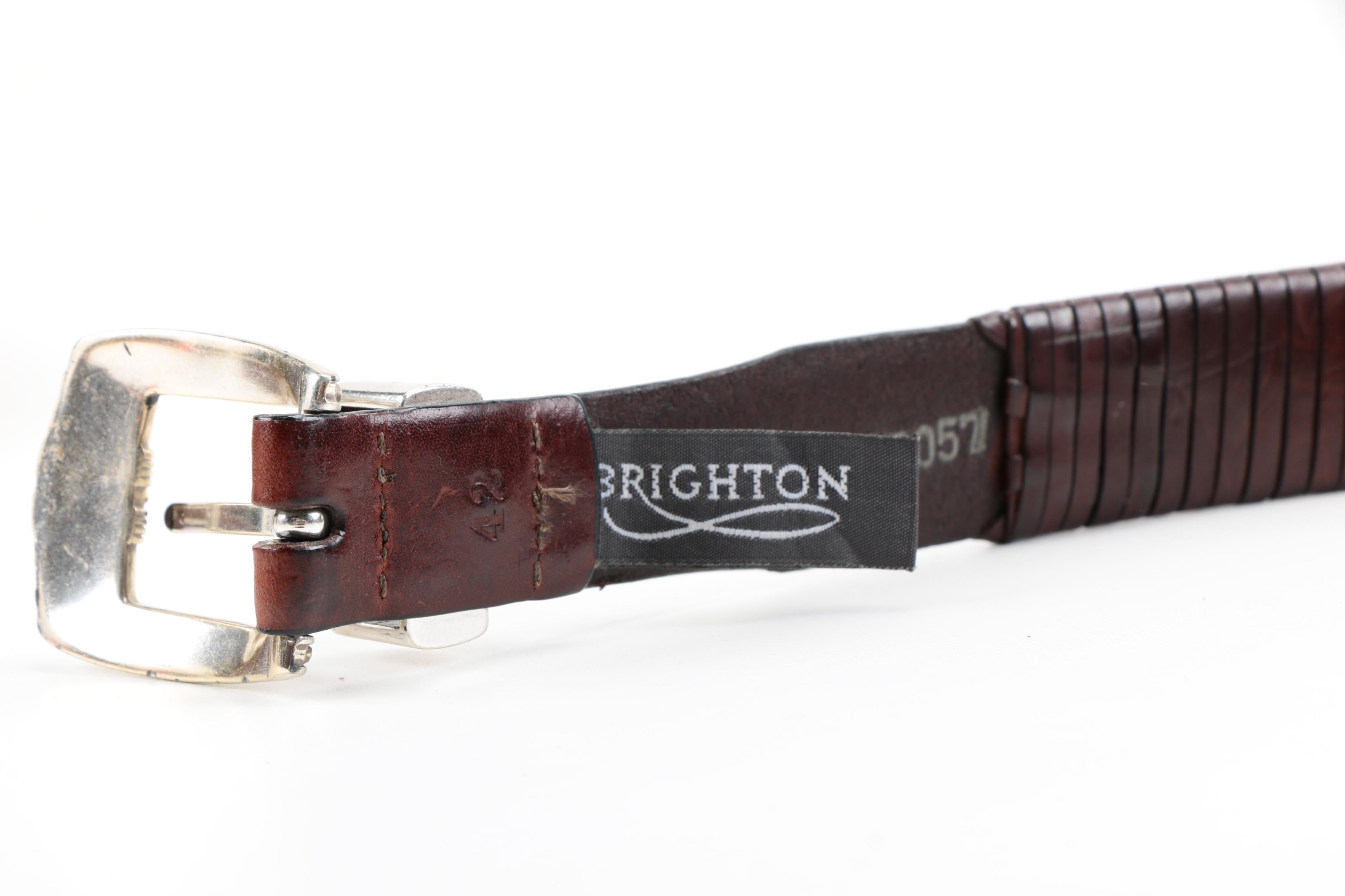 Men's Belts Including Brighton and Jos. A. Bank