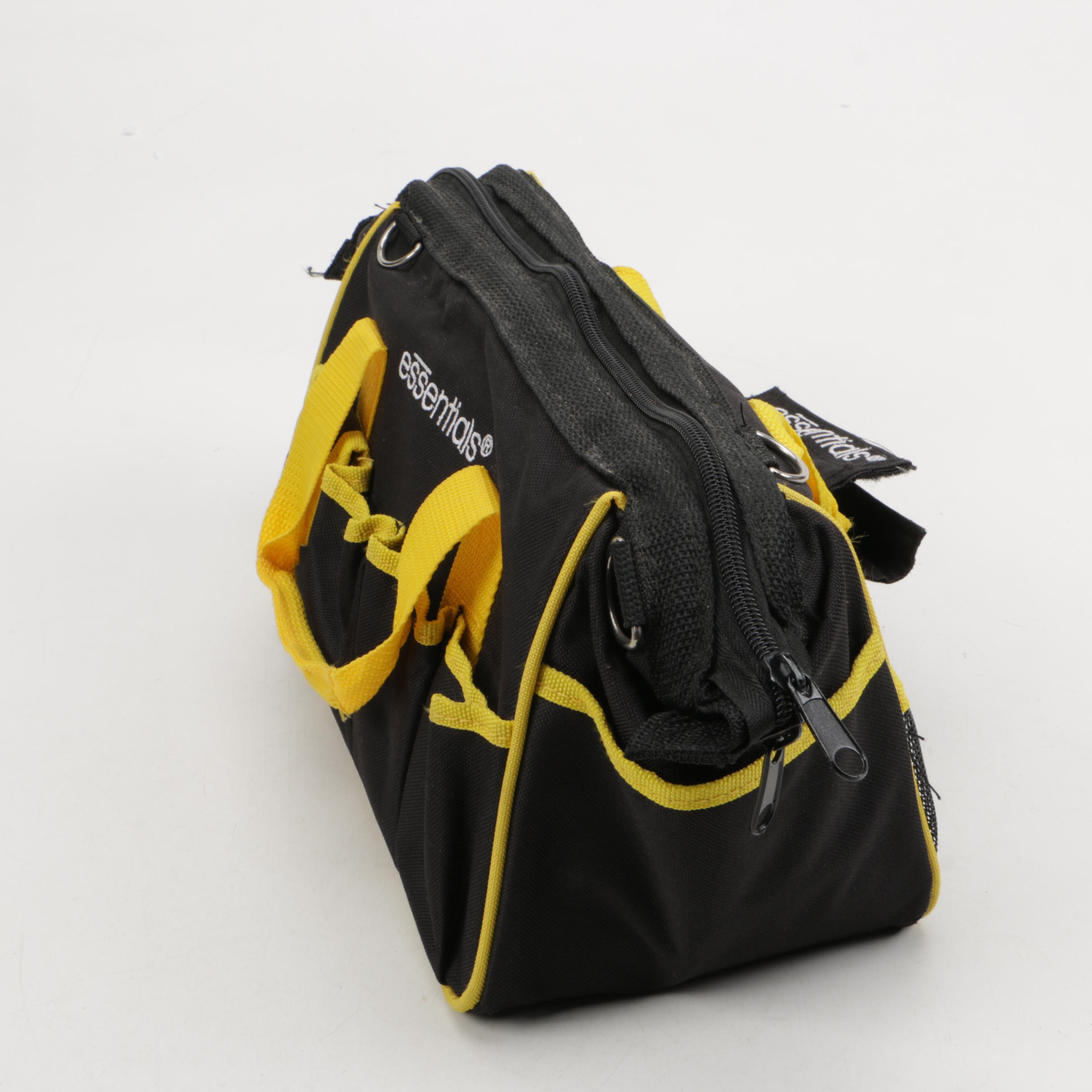 Essentials Tool Bag with Assorted Tools and Ikea Drill