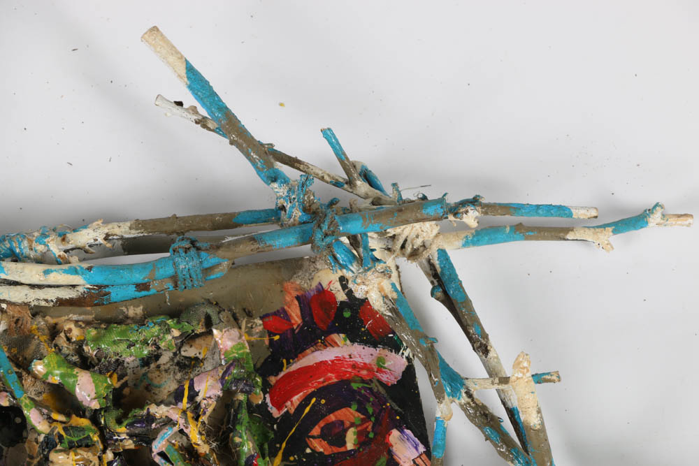 Frank Kowing Mixed Media Sculpture "Jeff and His Psyche"