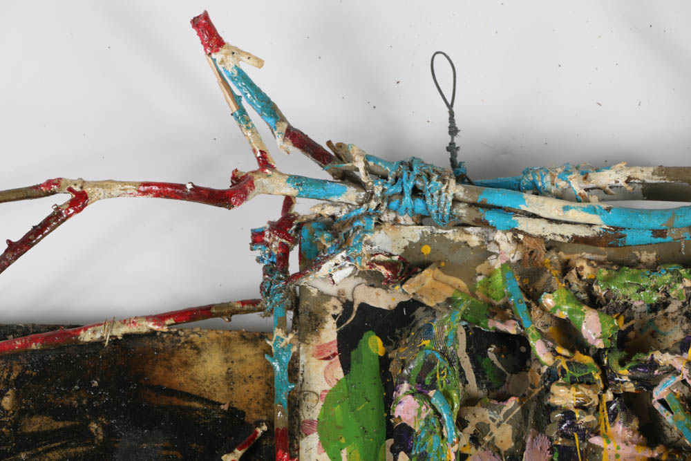 Frank Kowing Mixed Media Sculpture "Jeff and His Psyche"