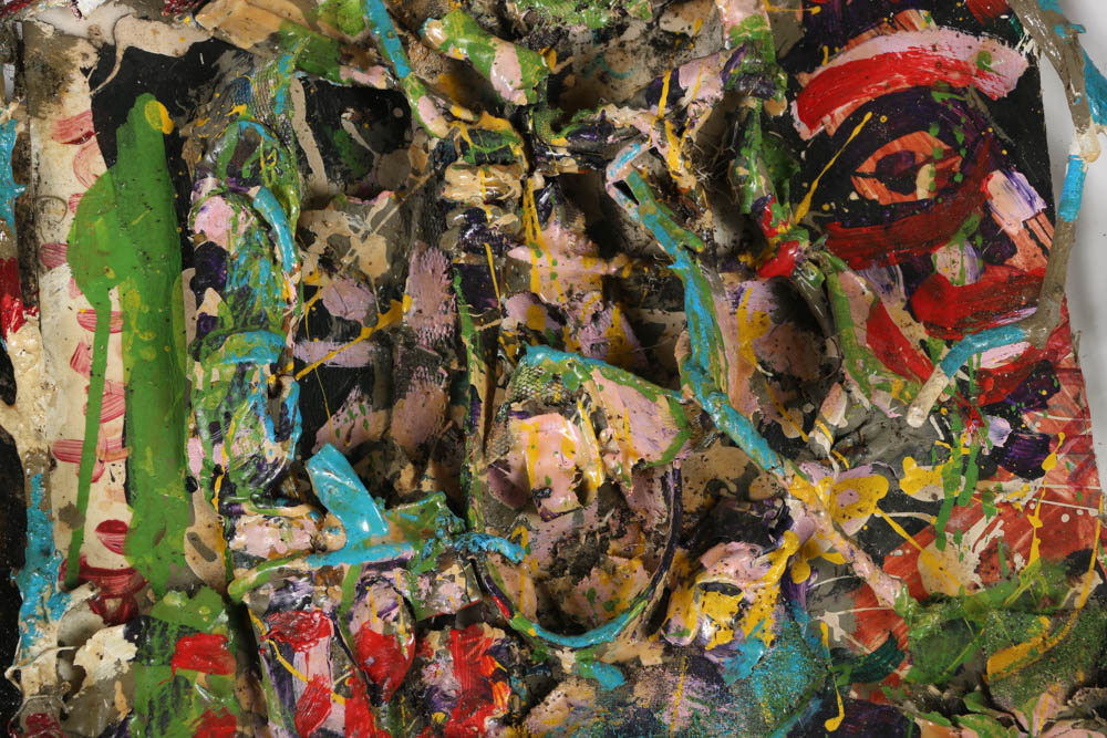 Frank Kowing Mixed Media Sculpture "Jeff and His Psyche"