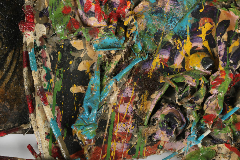 Frank Kowing Mixed Media Sculpture "Jeff and His Psyche"