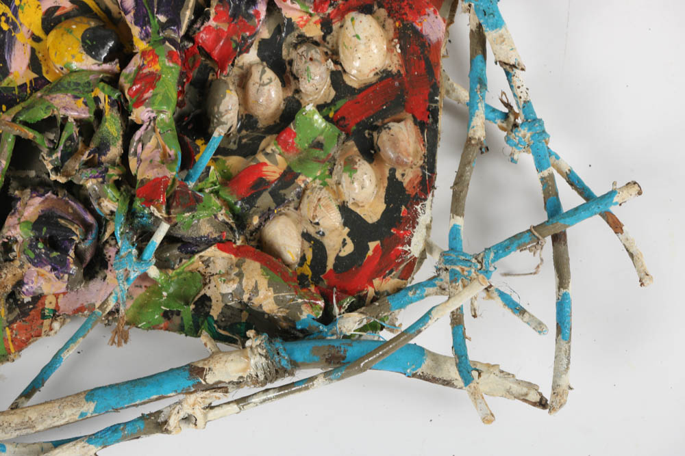 Frank Kowing Mixed Media Sculpture "Jeff and His Psyche"