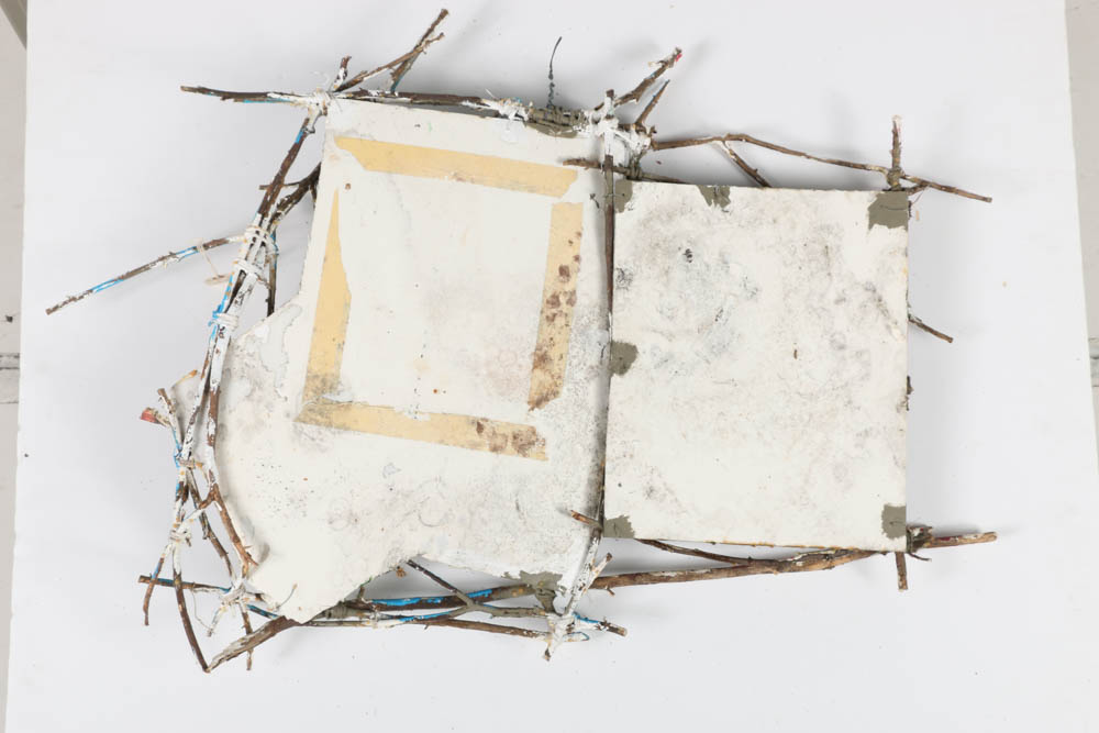 Frank Kowing Mixed Media Sculpture "Jeff and His Psyche"