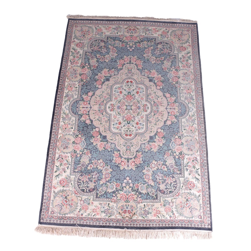 Hand-Knotted Pakistani Kashan Wool Area Rug for Bloomingdale's