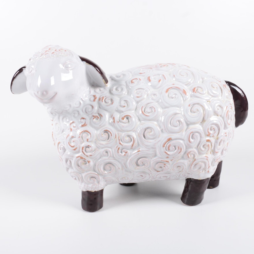 Vietri Italian Ceramic Sheep Figurine
