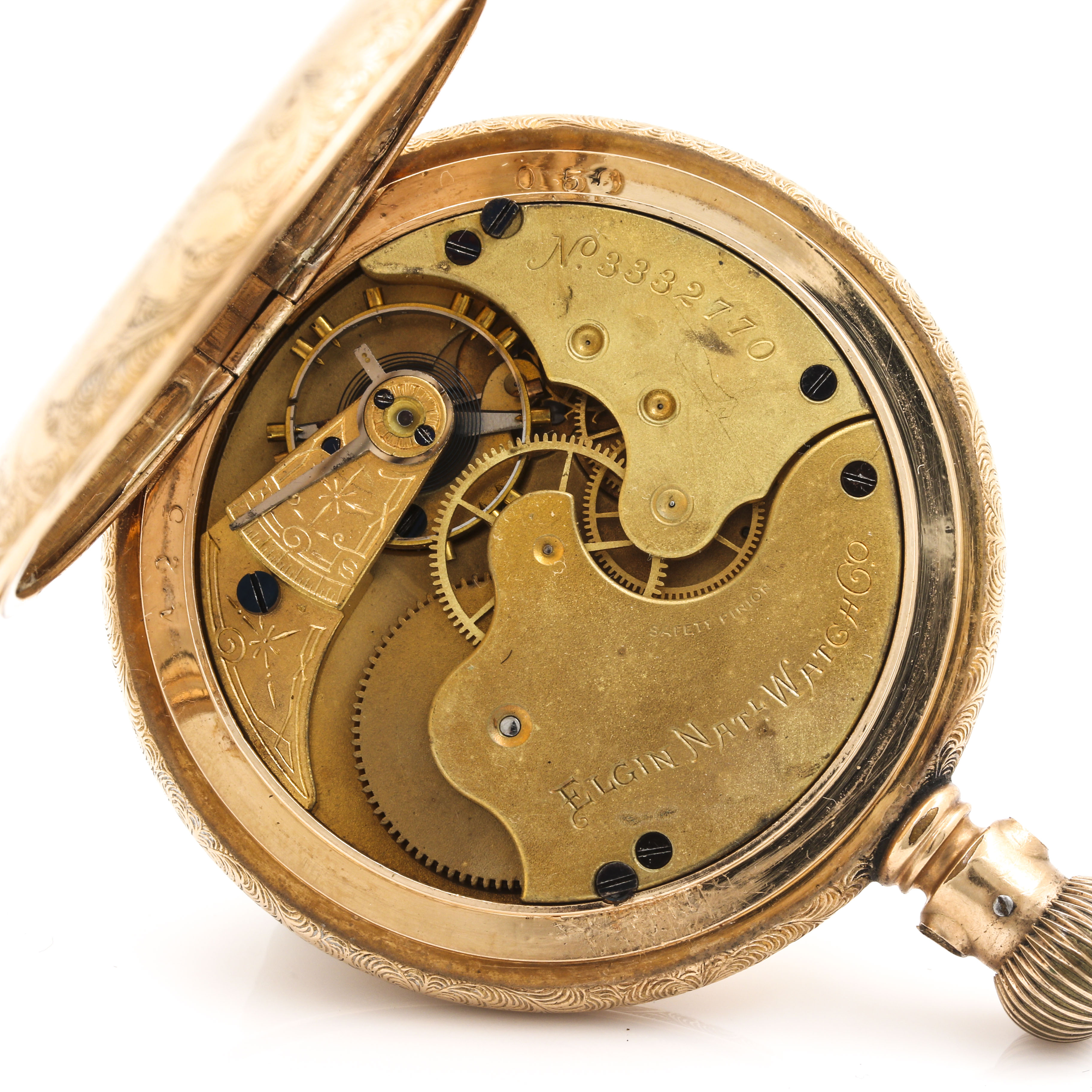 Round Gold Filled Pocket Watch