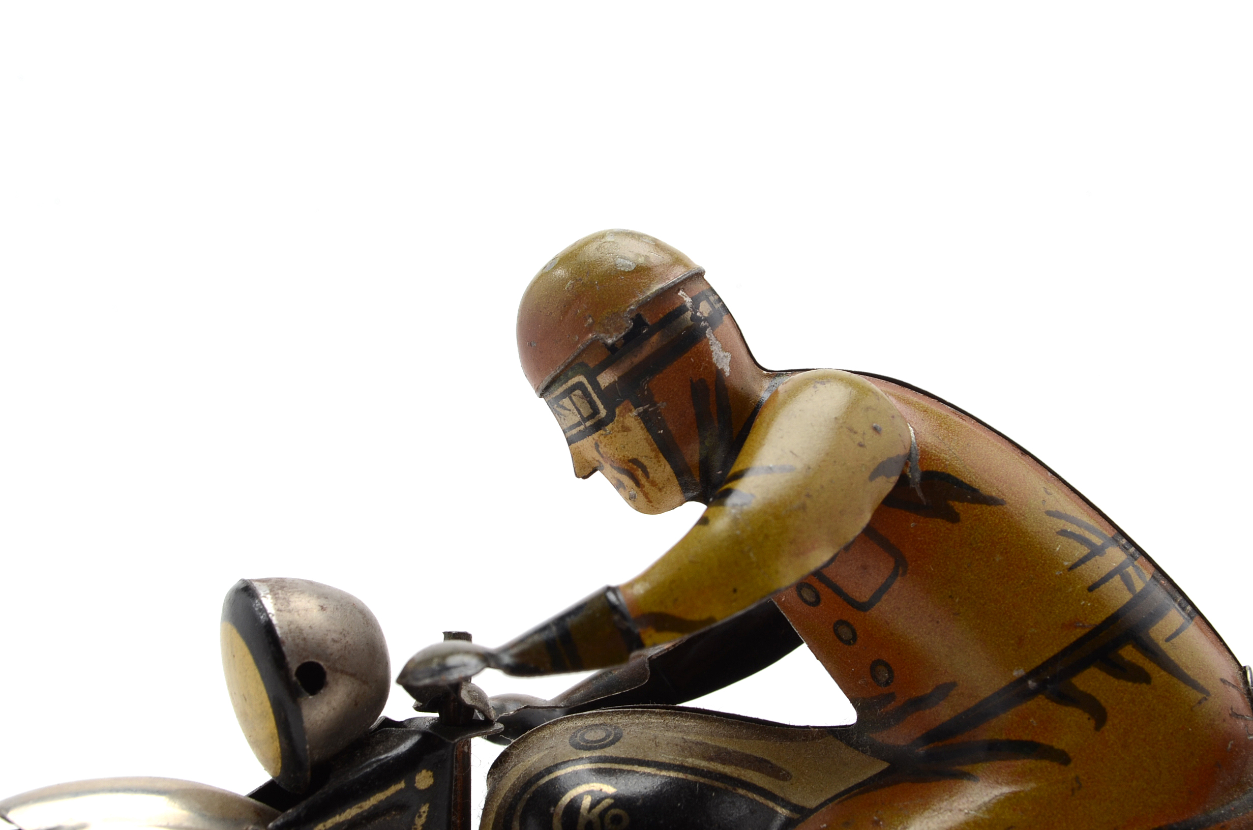 Vintage German Tin Toy Motorcycle
