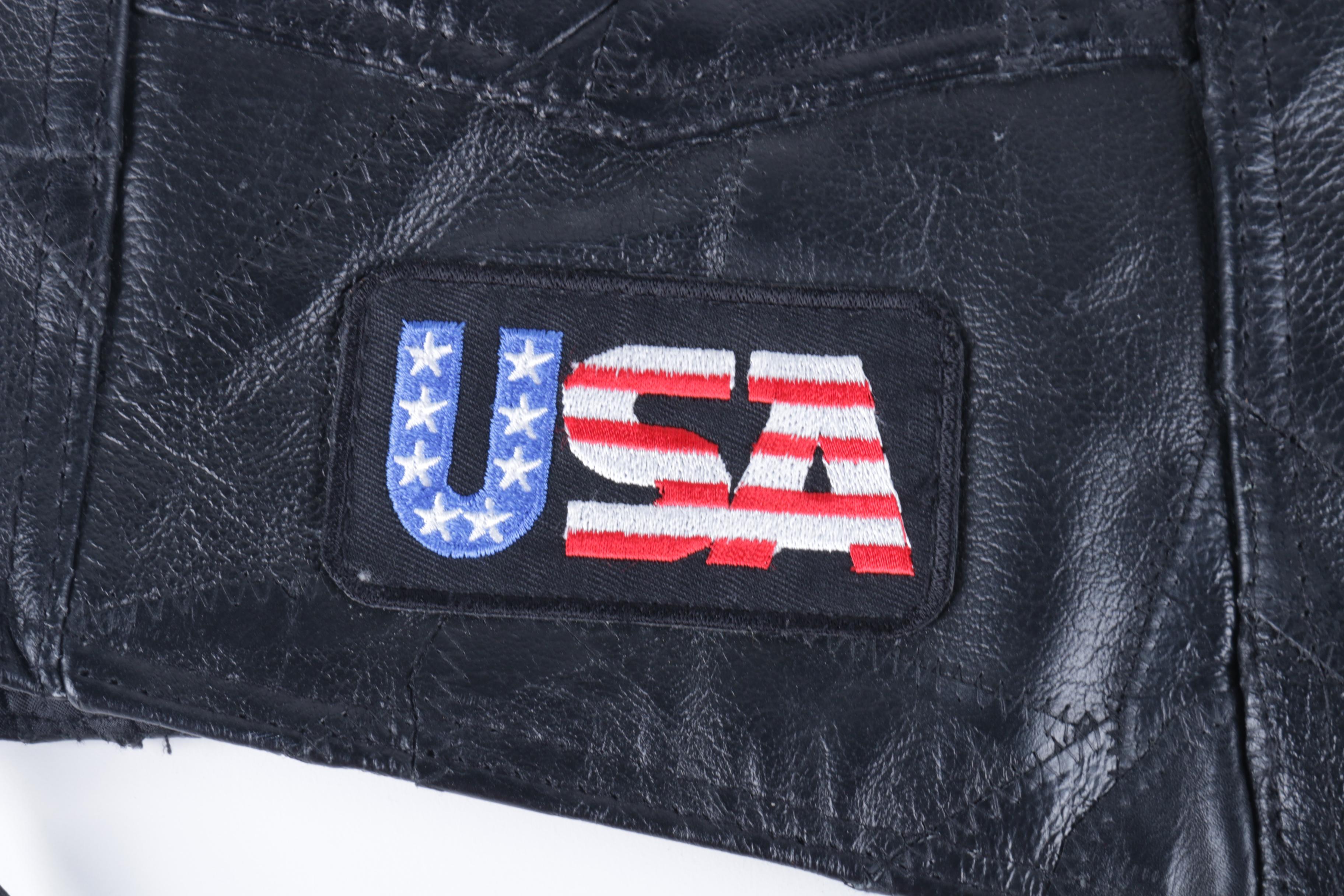 Men's Black Leather Vest