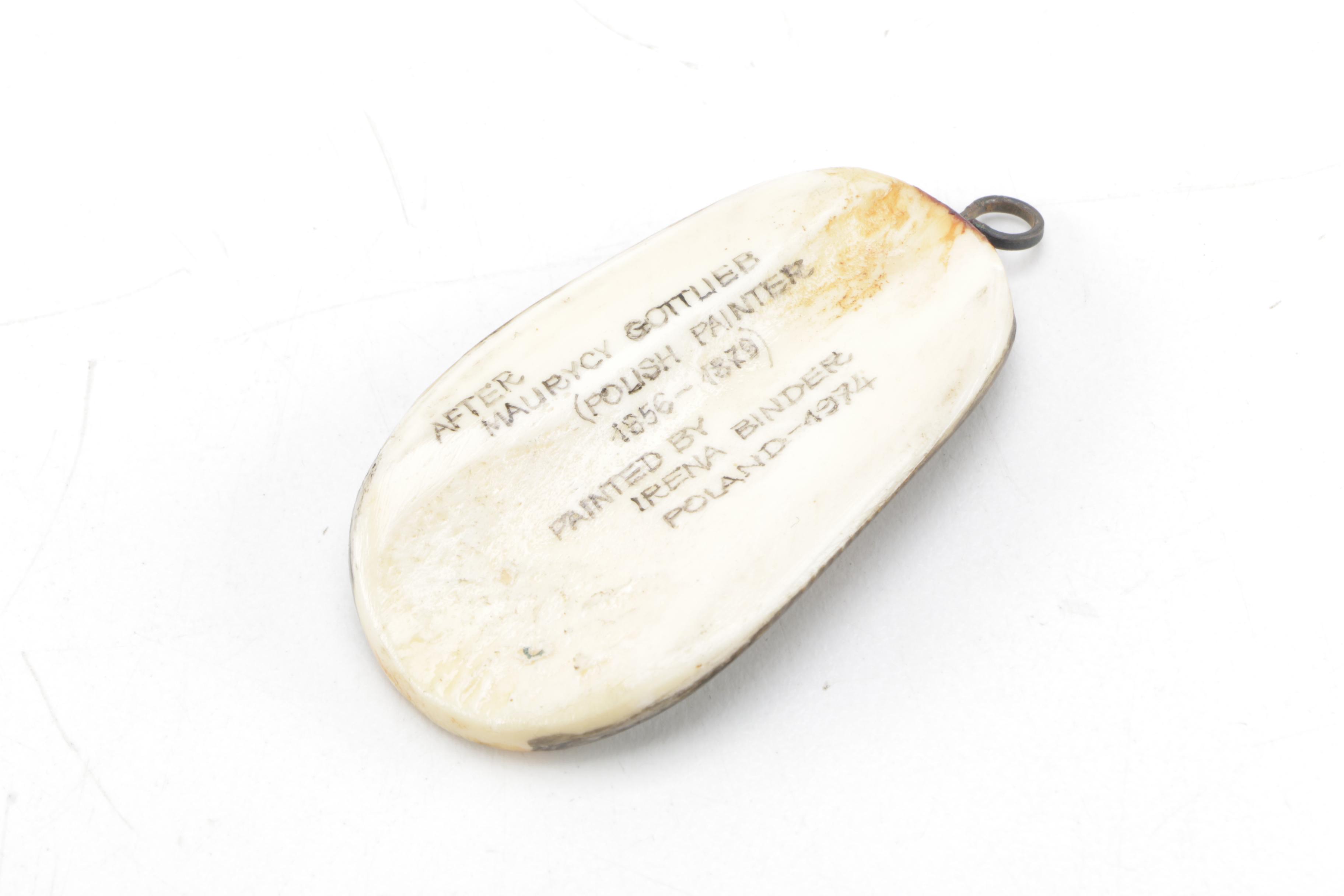 Hand-Painted Portrait Pendant