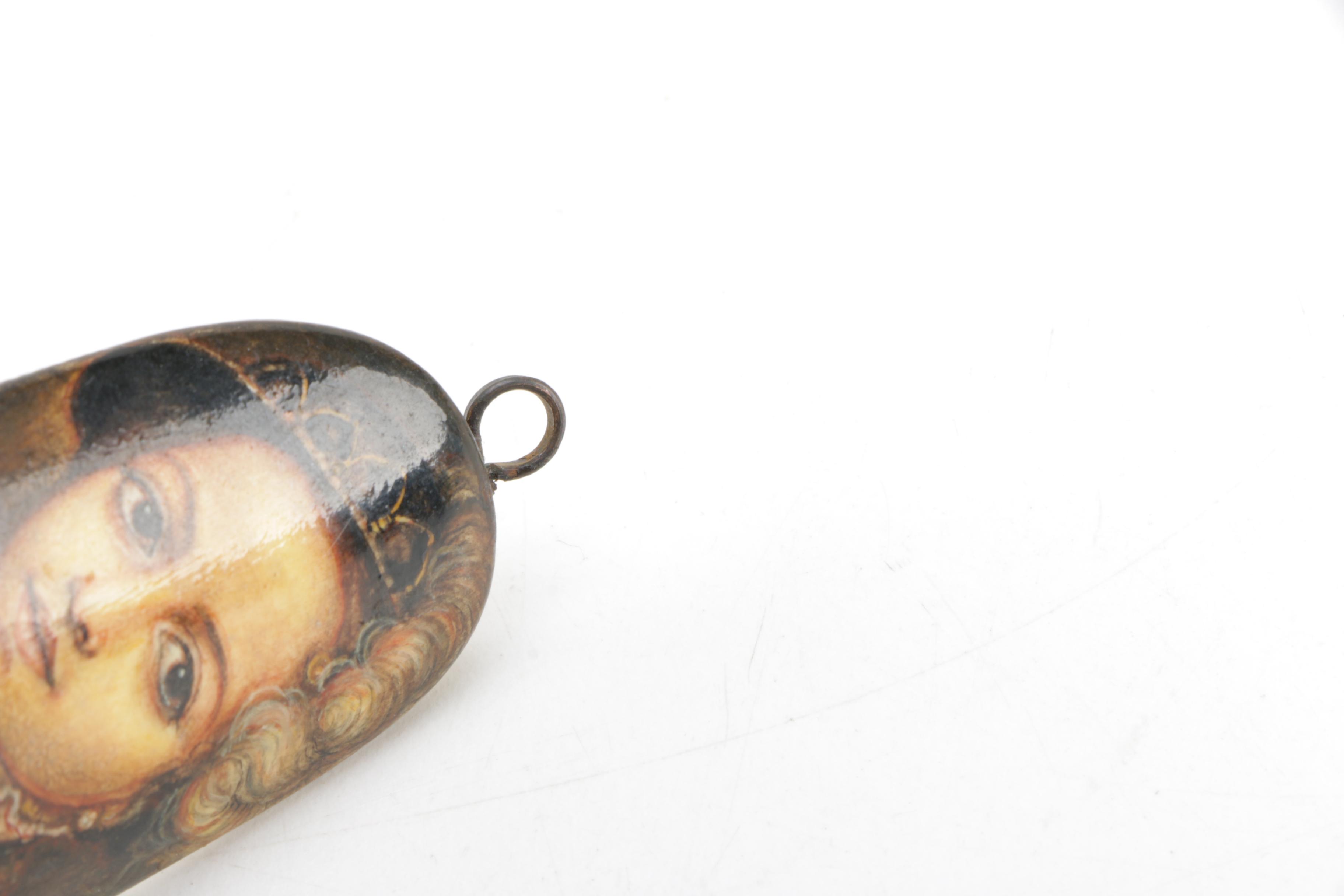 Hand-Painted Portrait Pendant