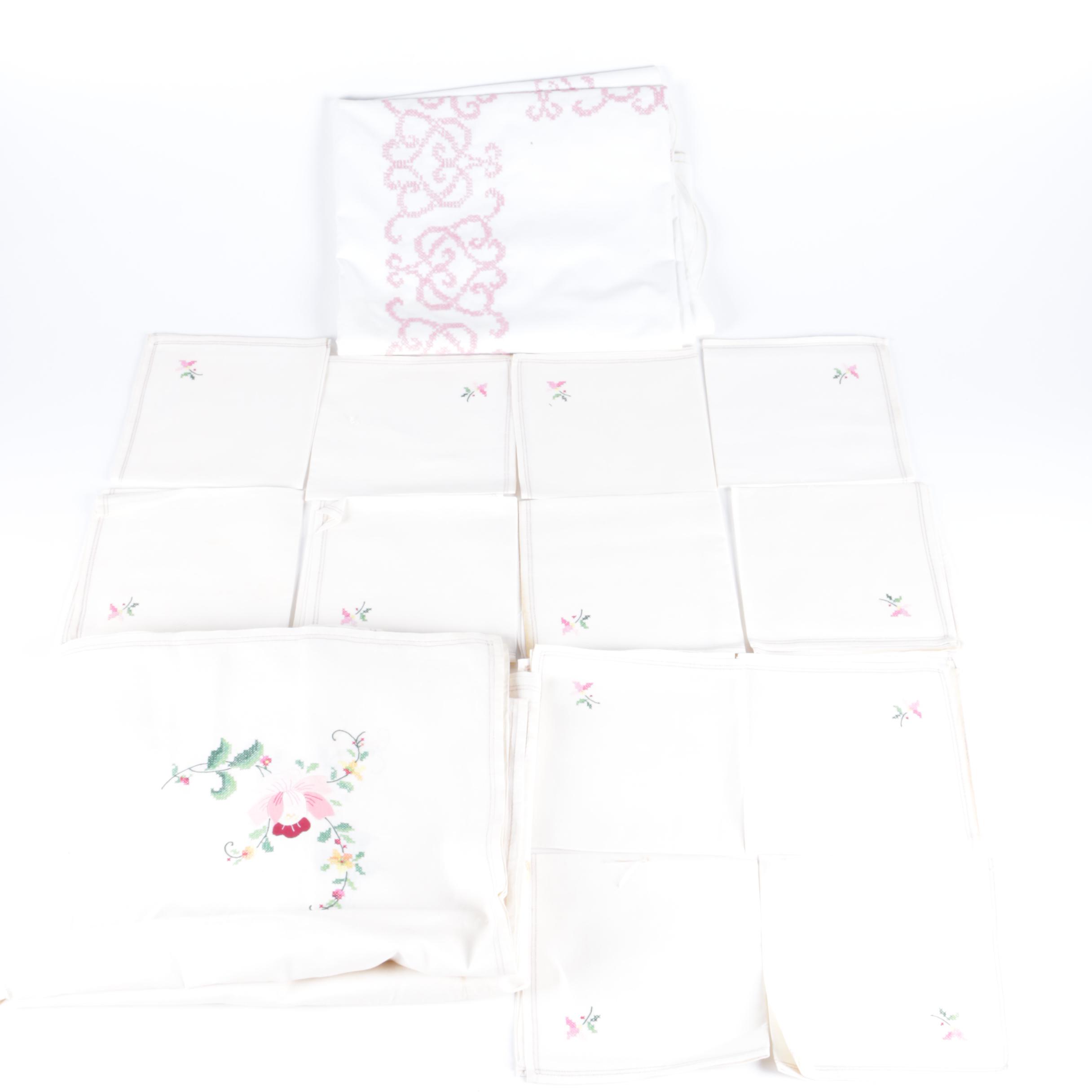 Embroidered Table Linens