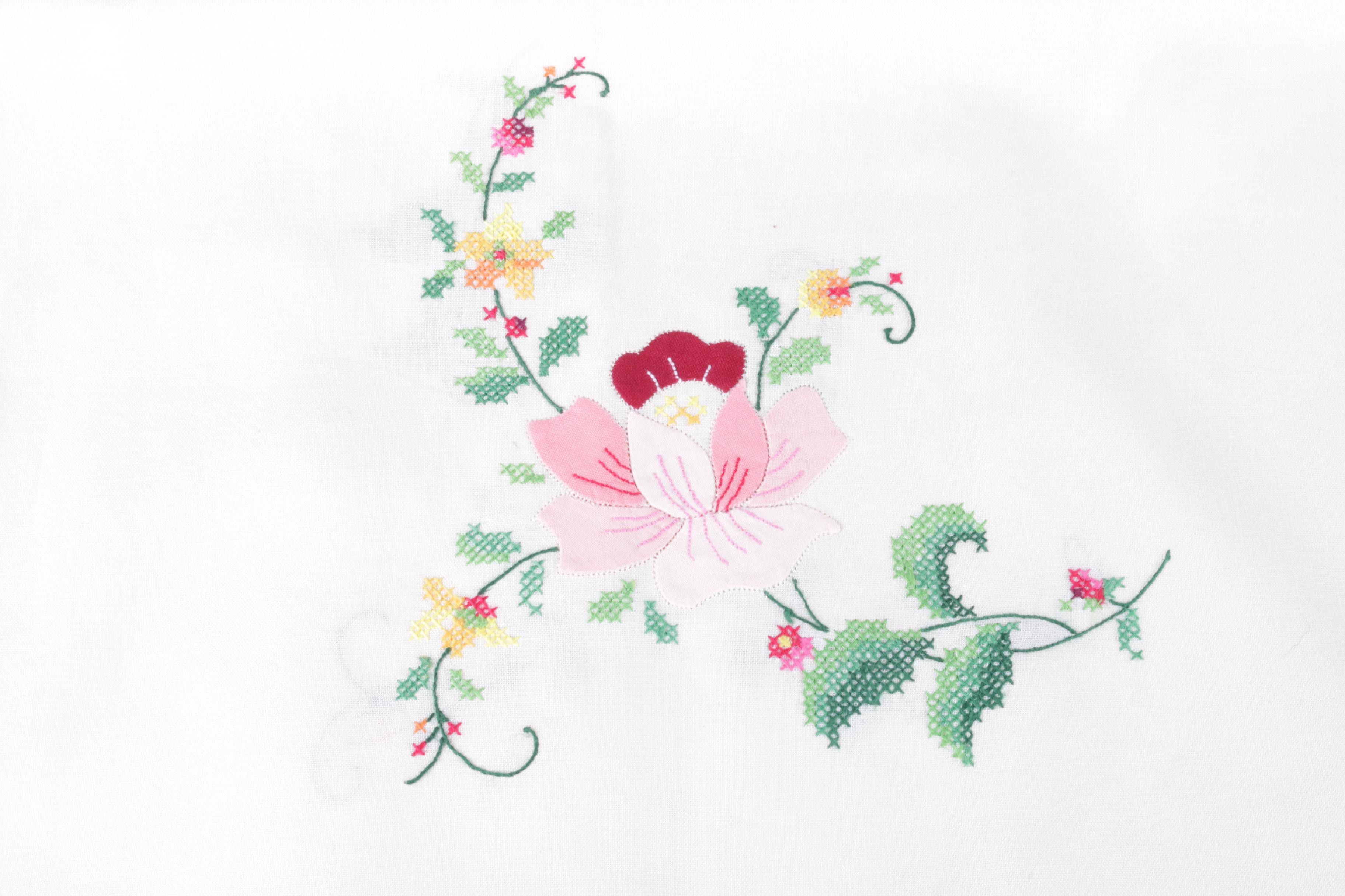 Embroidered Table Linens