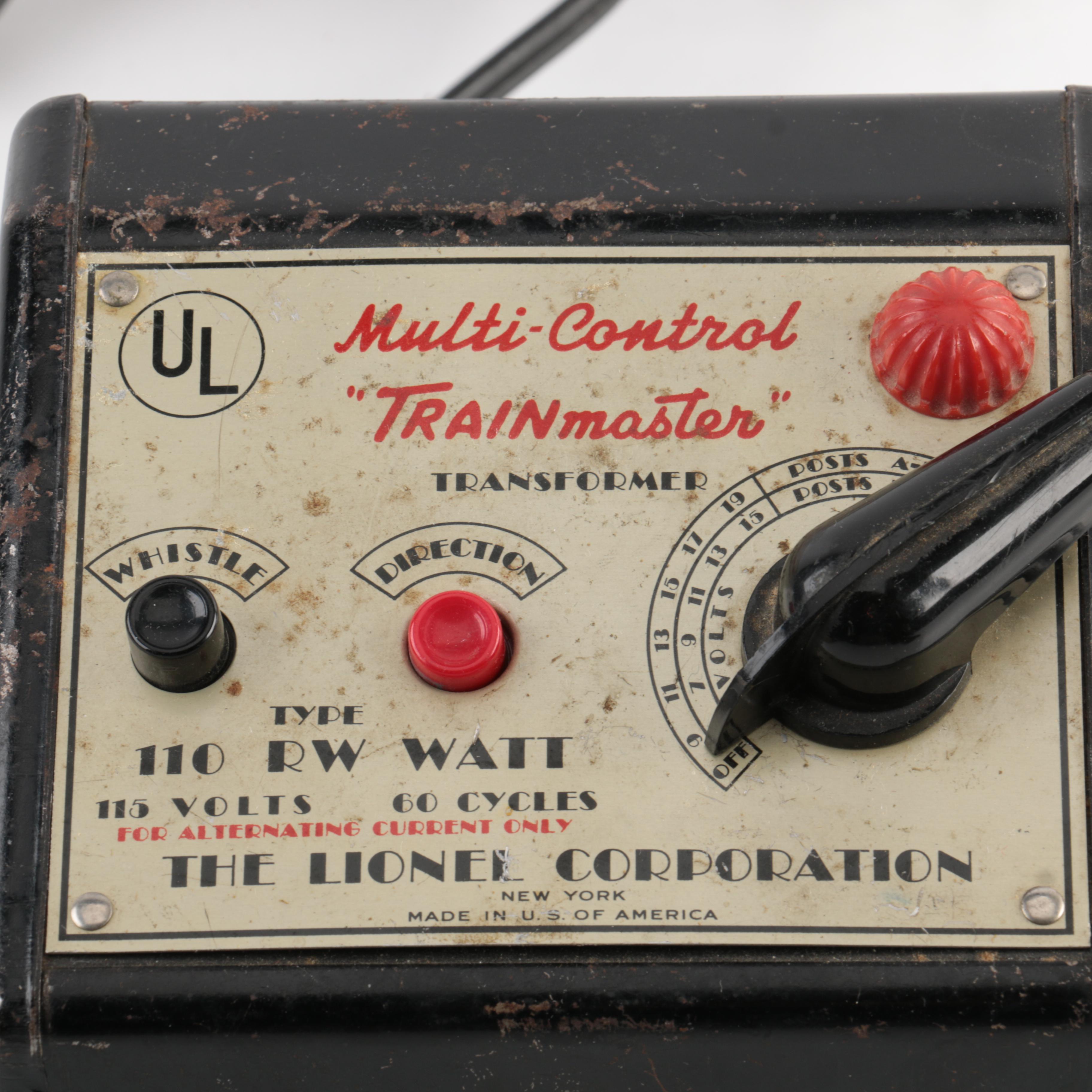 Lionel Multi-Control "Trainmaster" RW Transformer