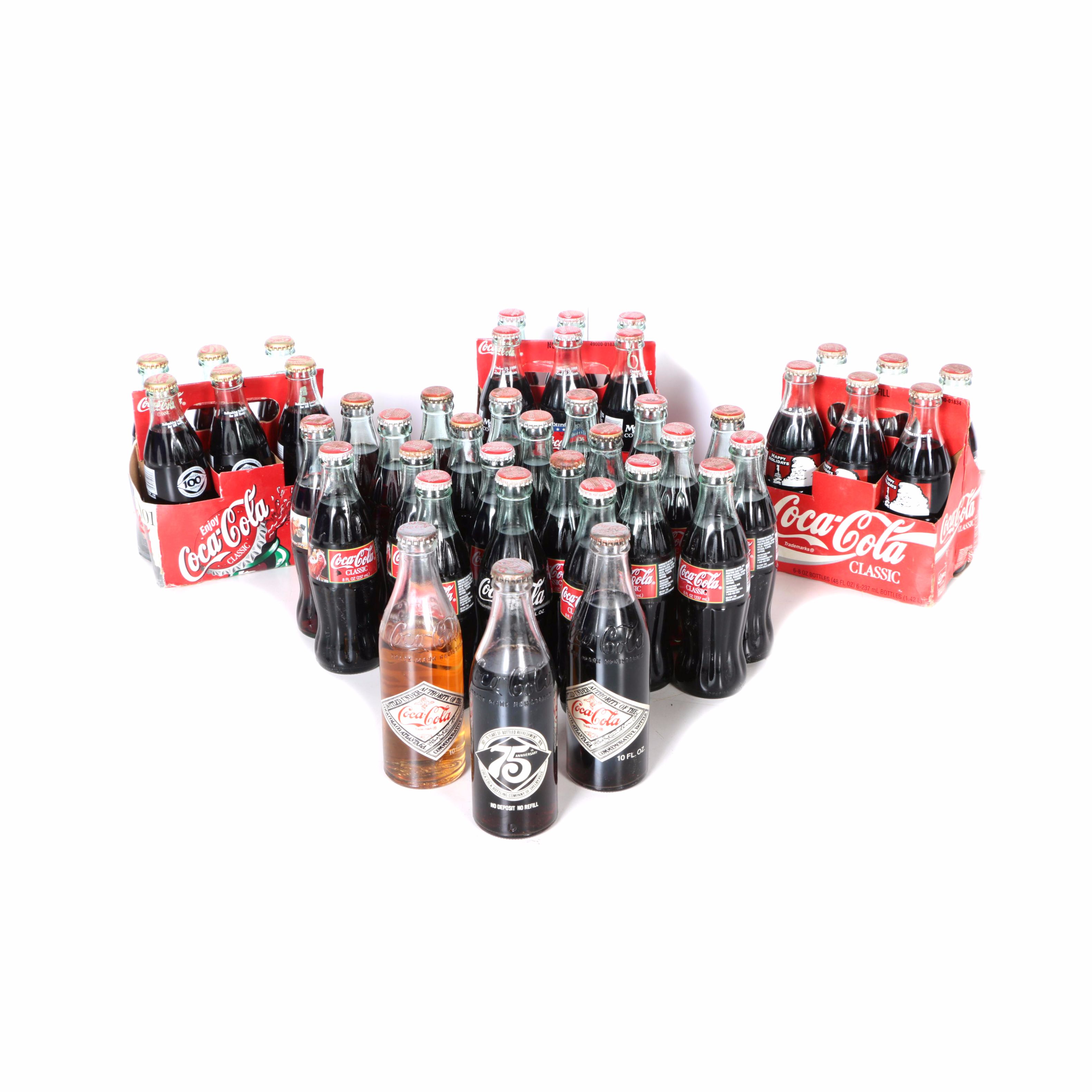 Commemorative Coca-Cola Anniversary Bottle Collection