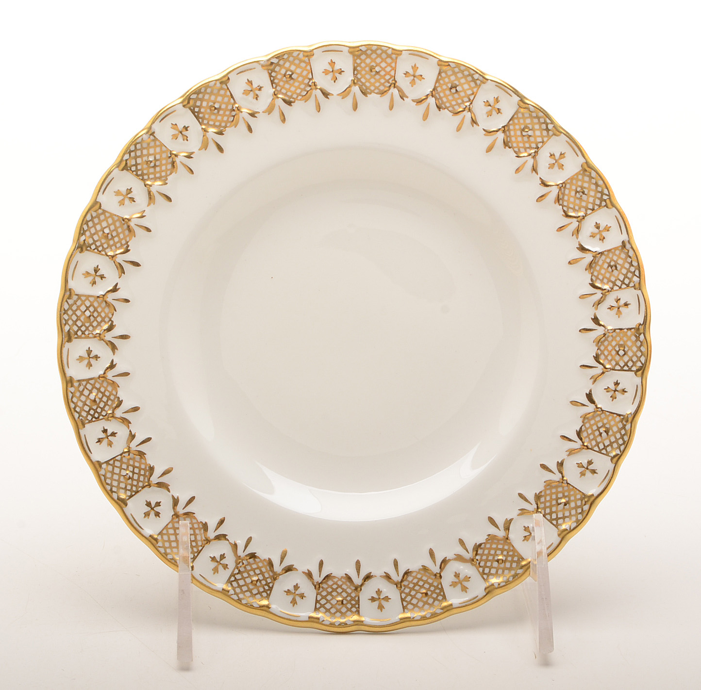 Royal Crown Derby "Heraldic Gold" China Service For Twelve