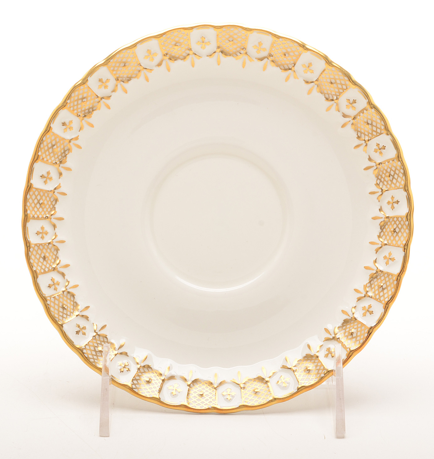 Royal Crown Derby "Heraldic Gold" China Service For Twelve