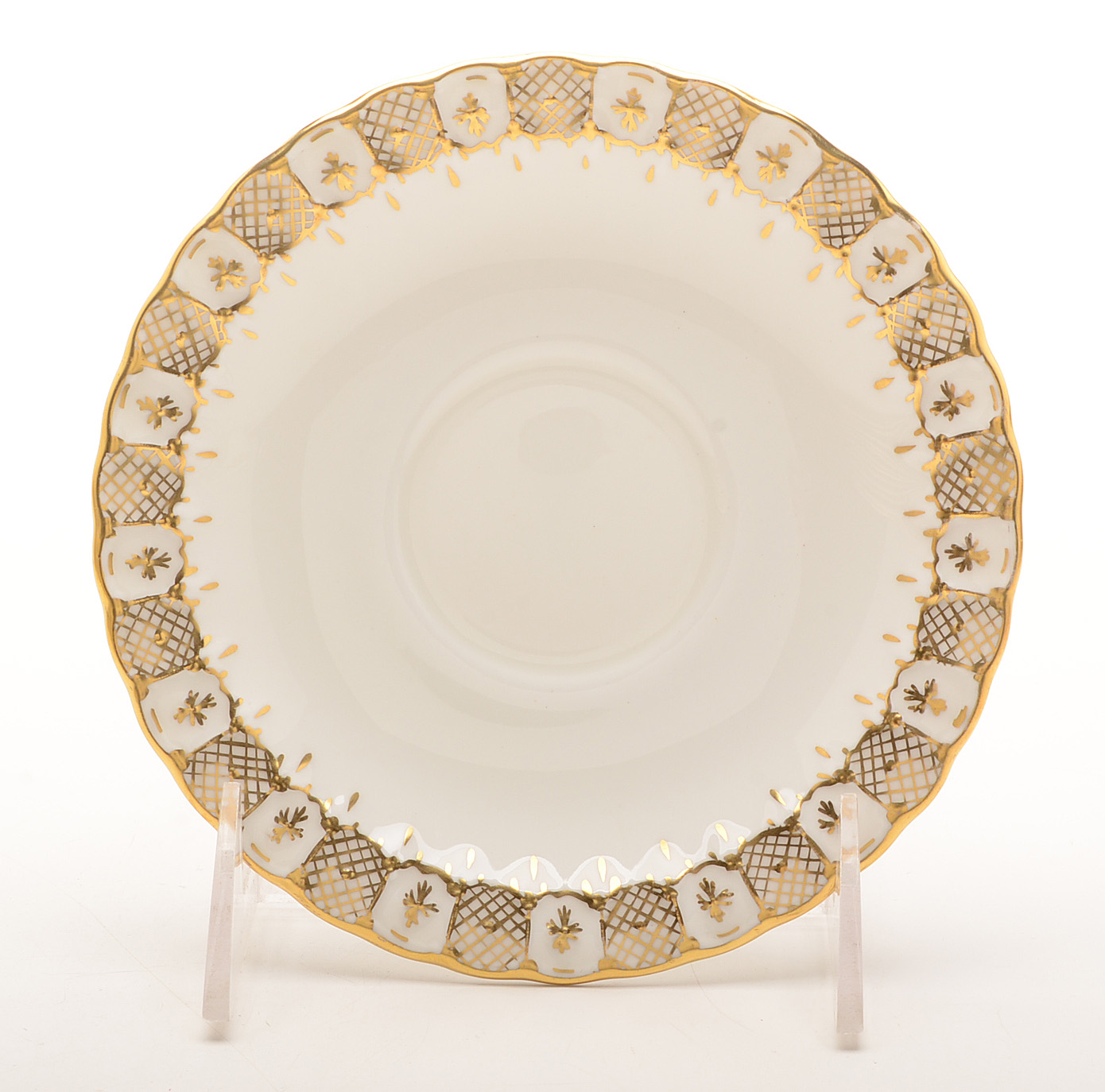 Royal Crown Derby "Heraldic Gold" China Service For Twelve