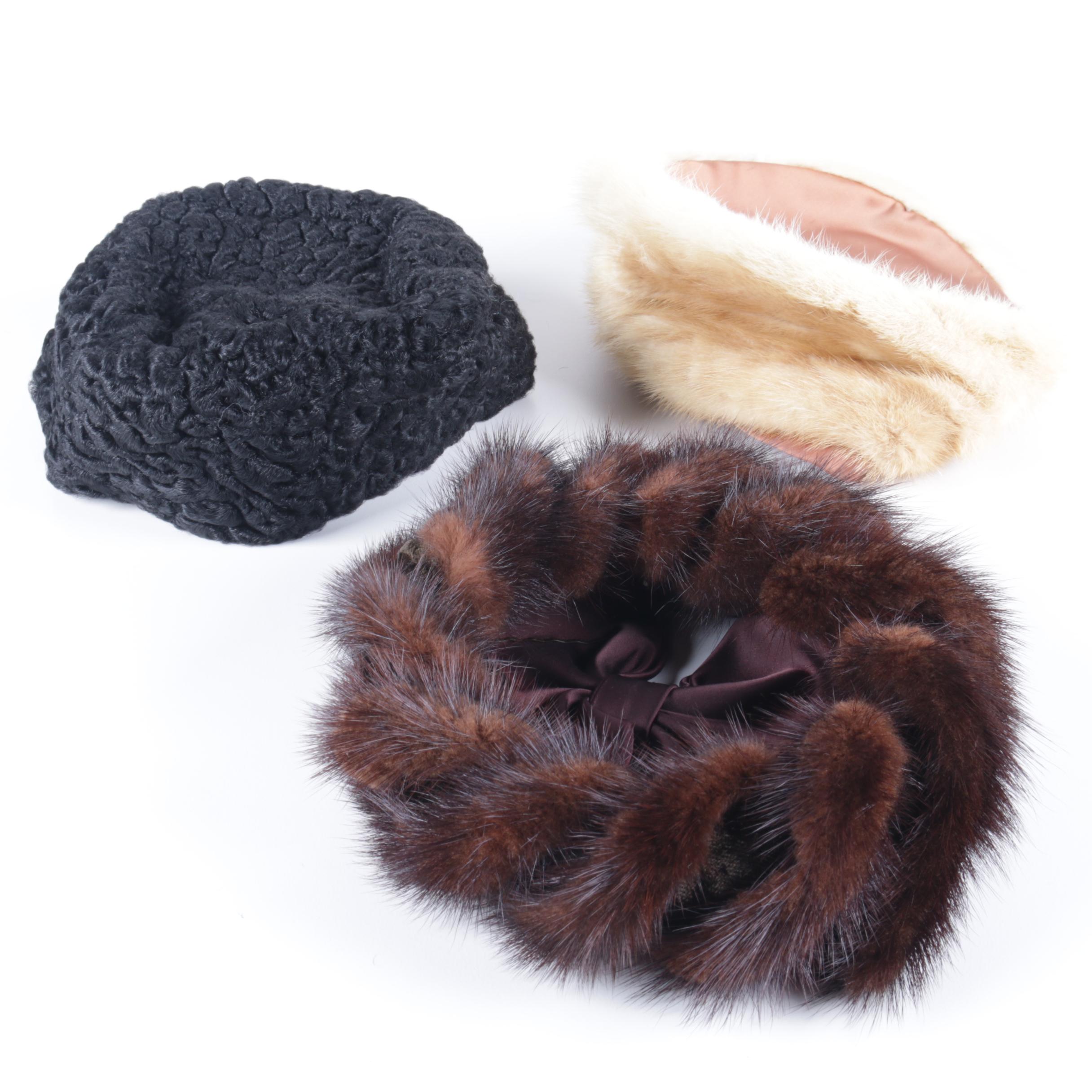 Women's Mink and Persian Lamb Hats