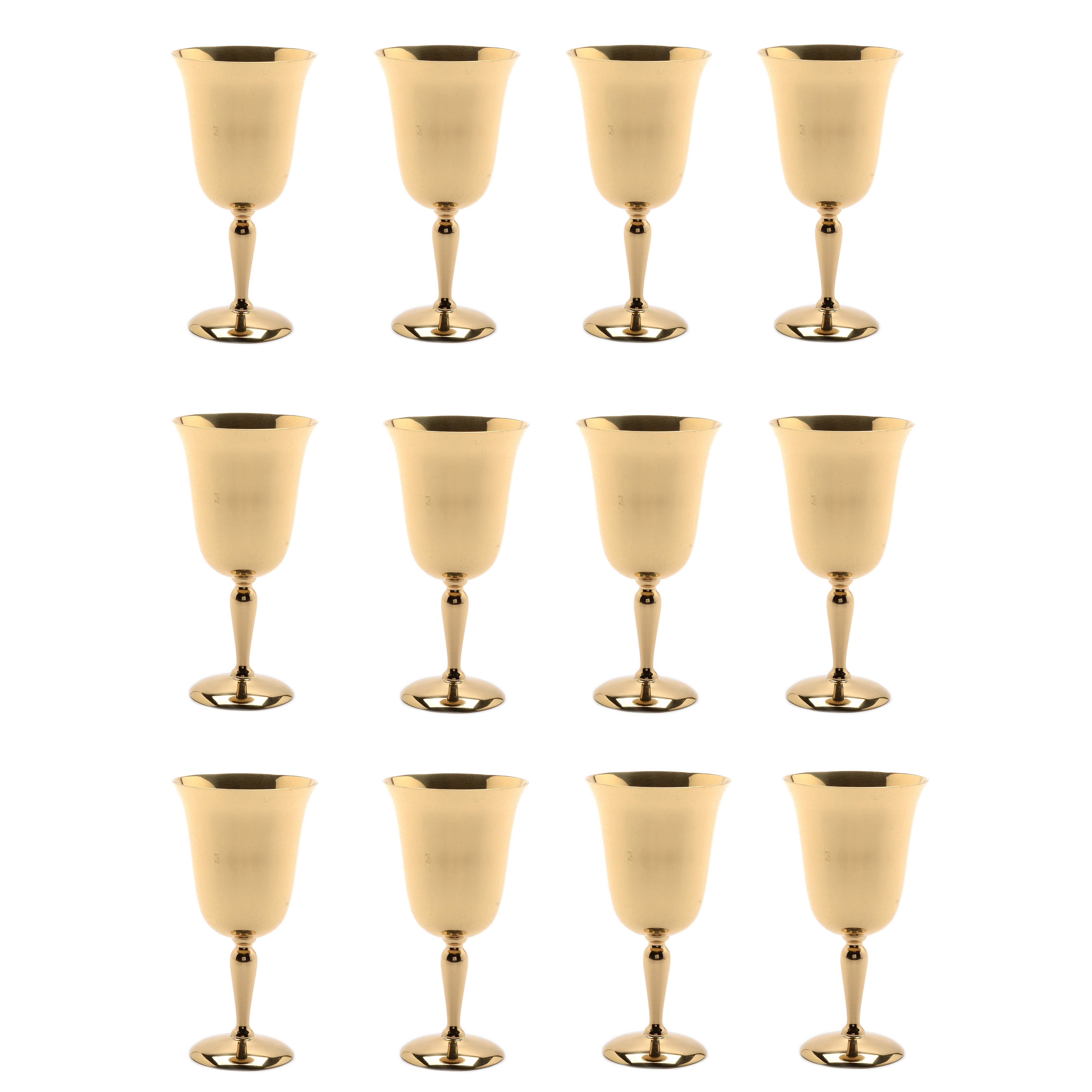 Dirilyte-Dirigold "Regal" Pattern Water Goblets