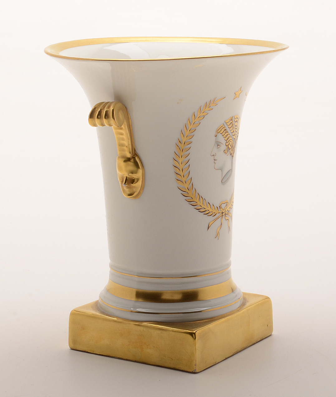 Porcelain Pedestal Vase by Vista Alegre