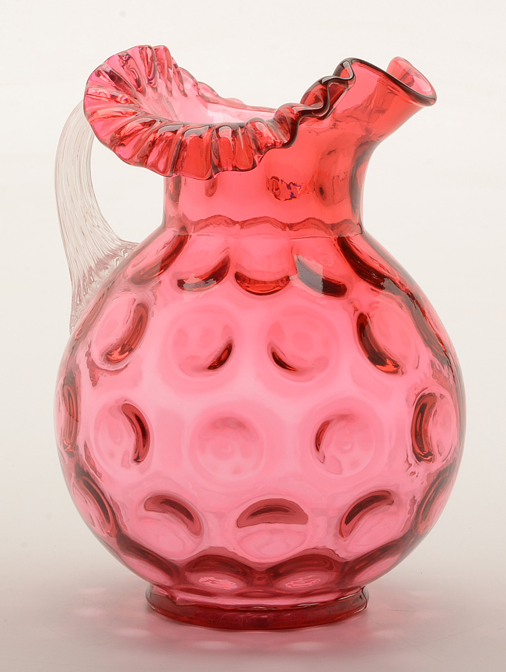 Fenton-style Glass Pitcher