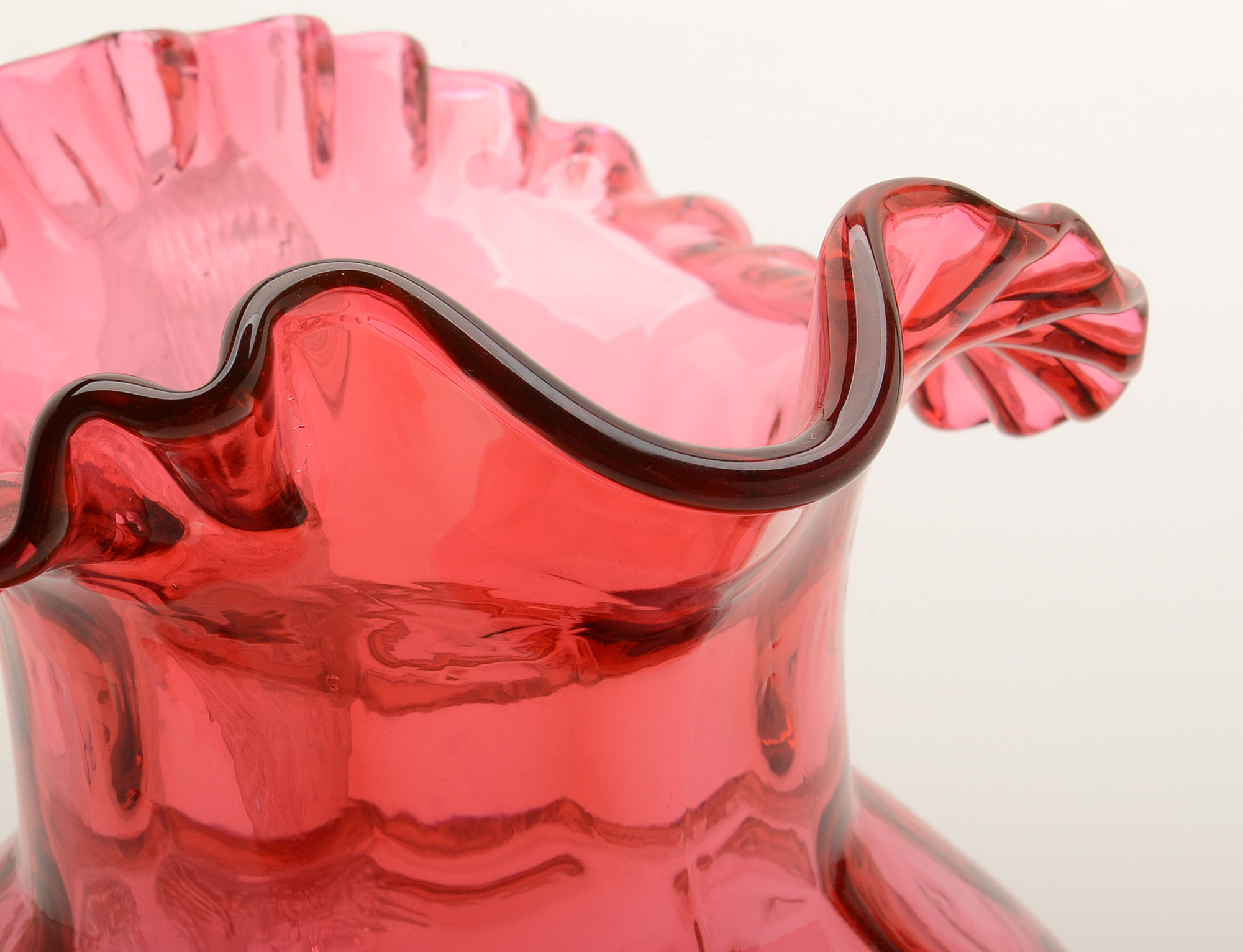 Fenton-style Glass Pitcher