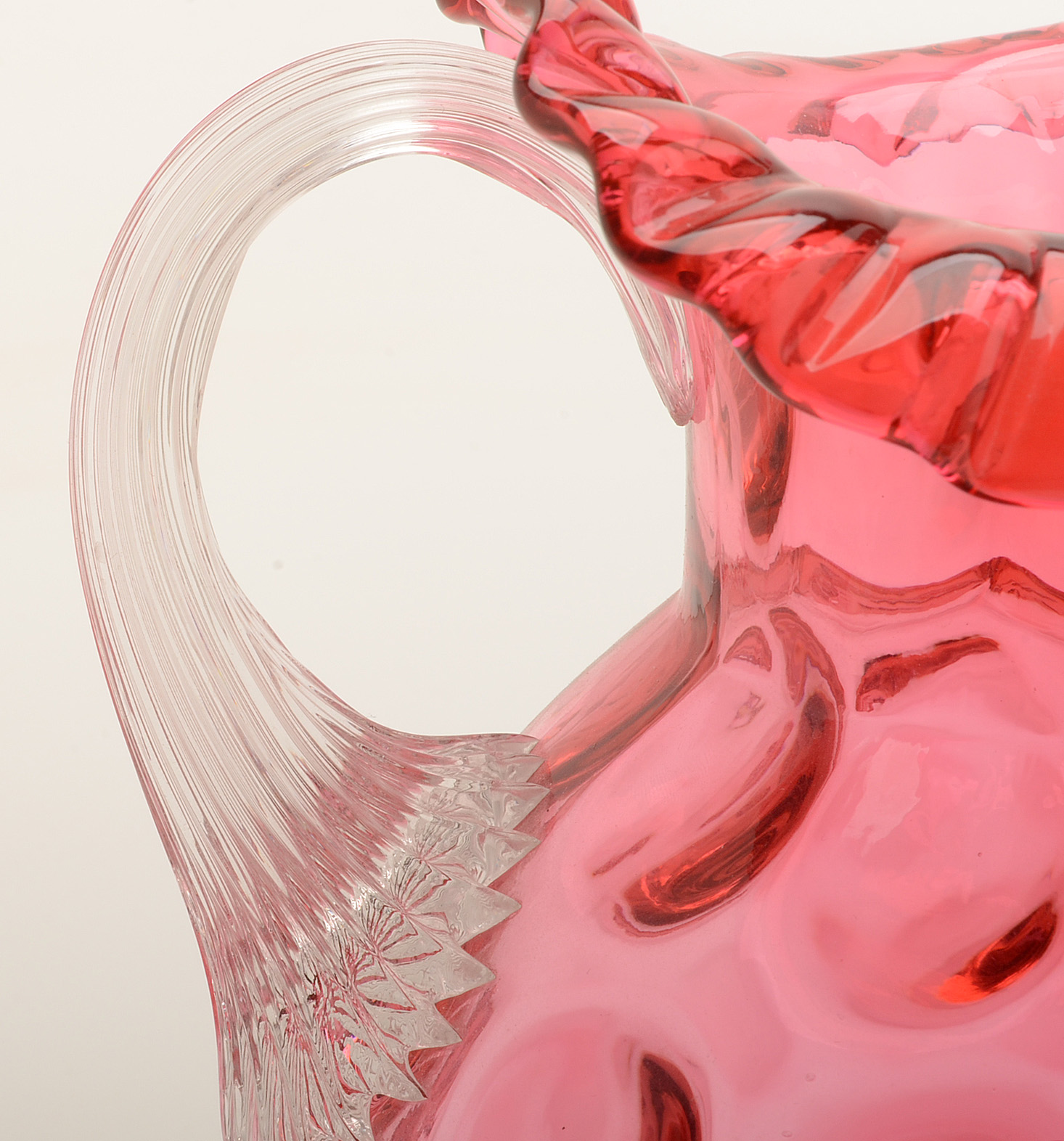 Fenton-style Glass Pitcher