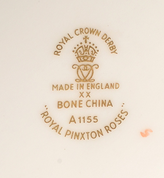 Royal Crown Derby "Royal Pinxton Roses" Bone China Service for Twelve