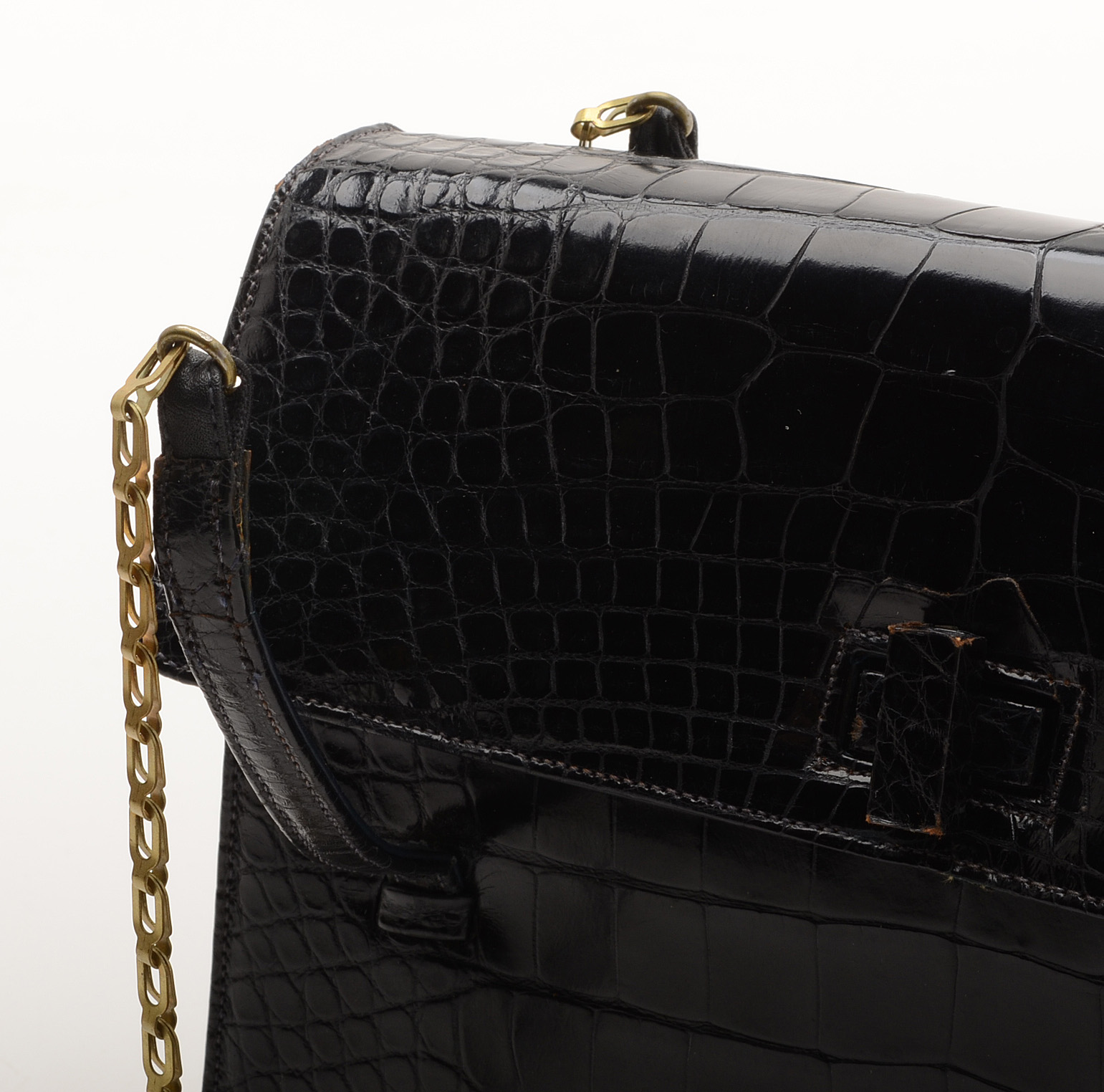 Two Vintage Alligator Purses and Snakeskin Wallet