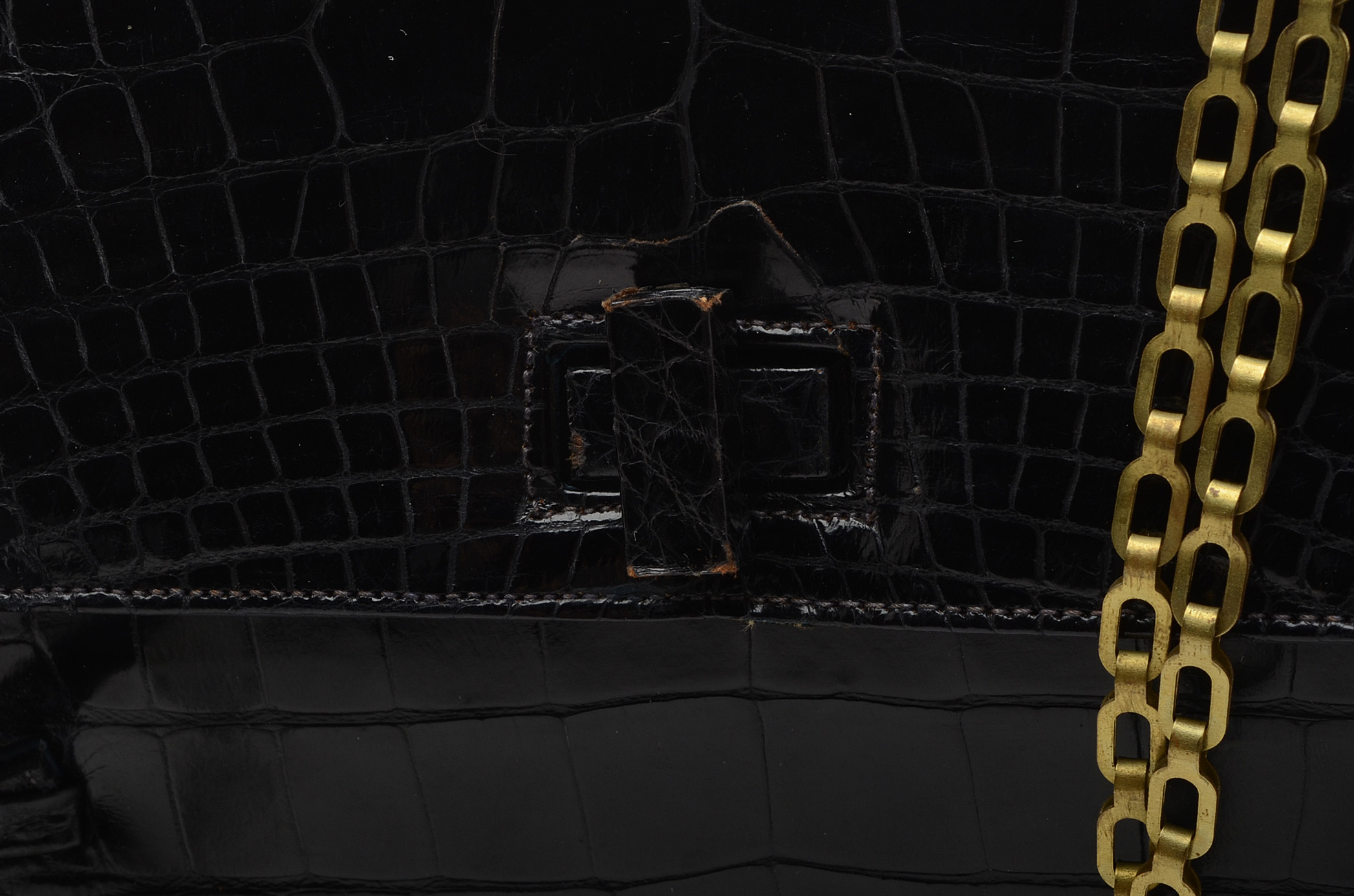 Two Vintage Alligator Purses and Snakeskin Wallet