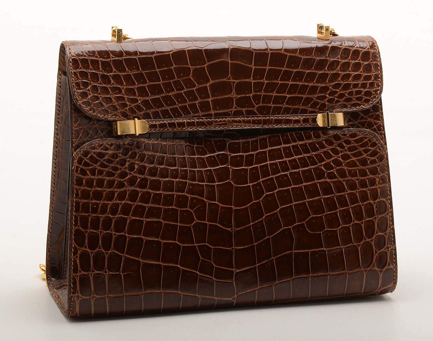 Two Vintage Alligator Purses and Snakeskin Wallet