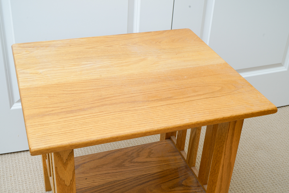 Mission Style Oak Side Table