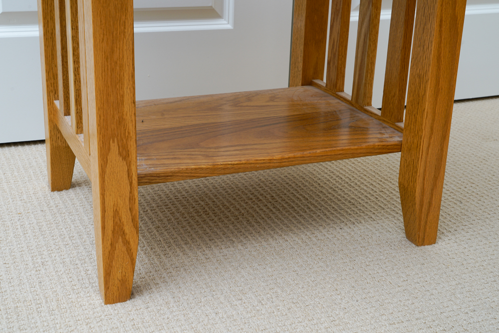 Mission Style Oak Side Table