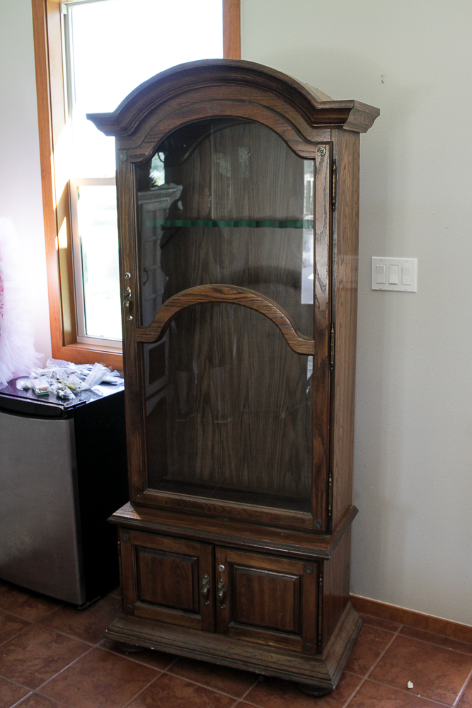 Oak Gun Cabinet