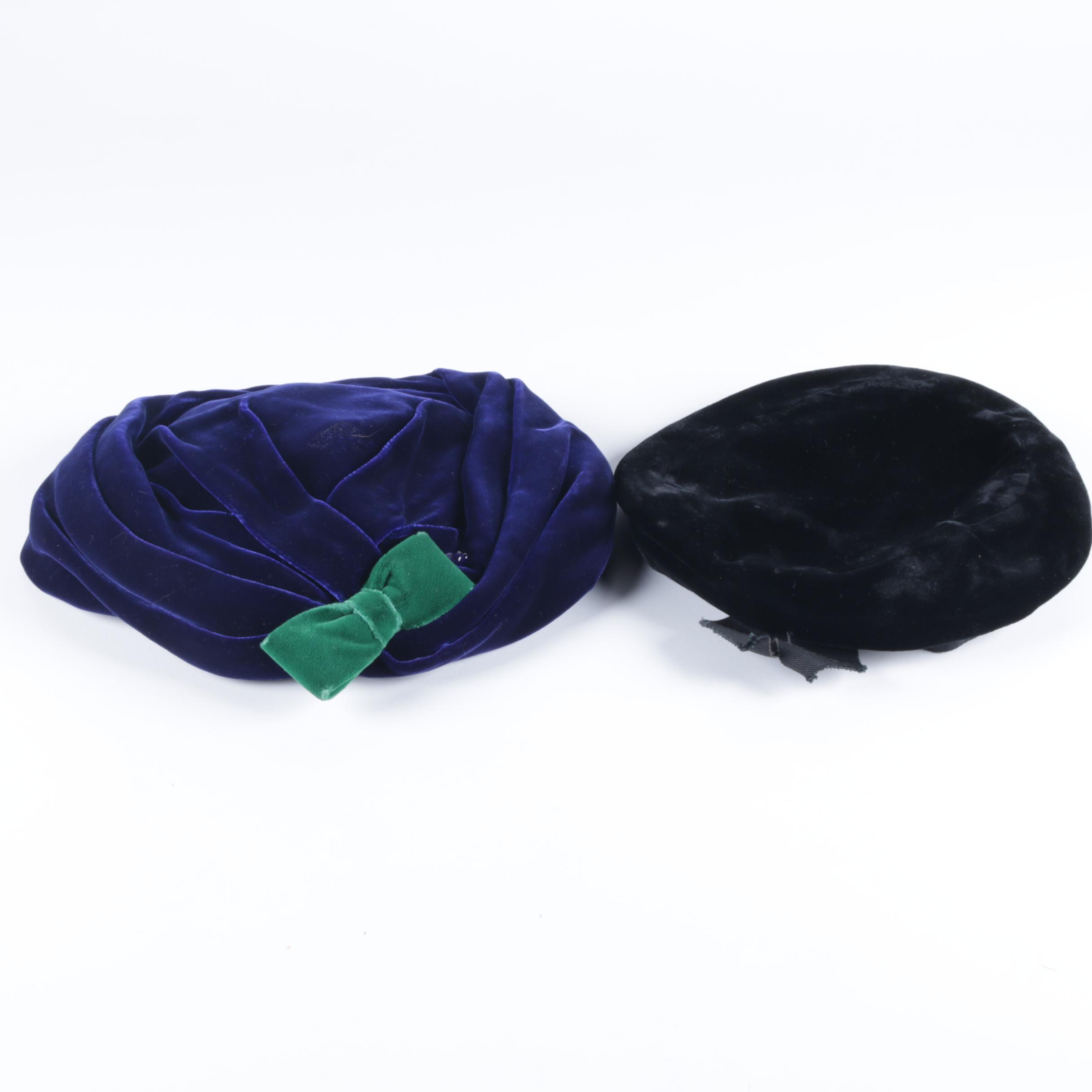 Women's Vintage Velvet Hats