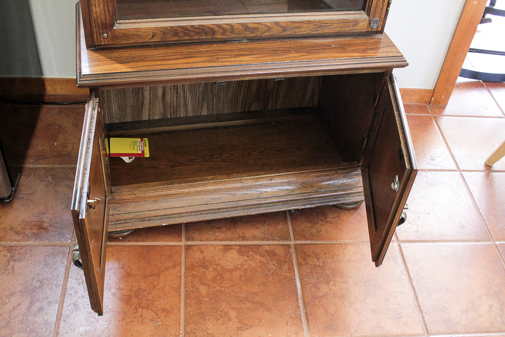 Oak Gun Cabinet