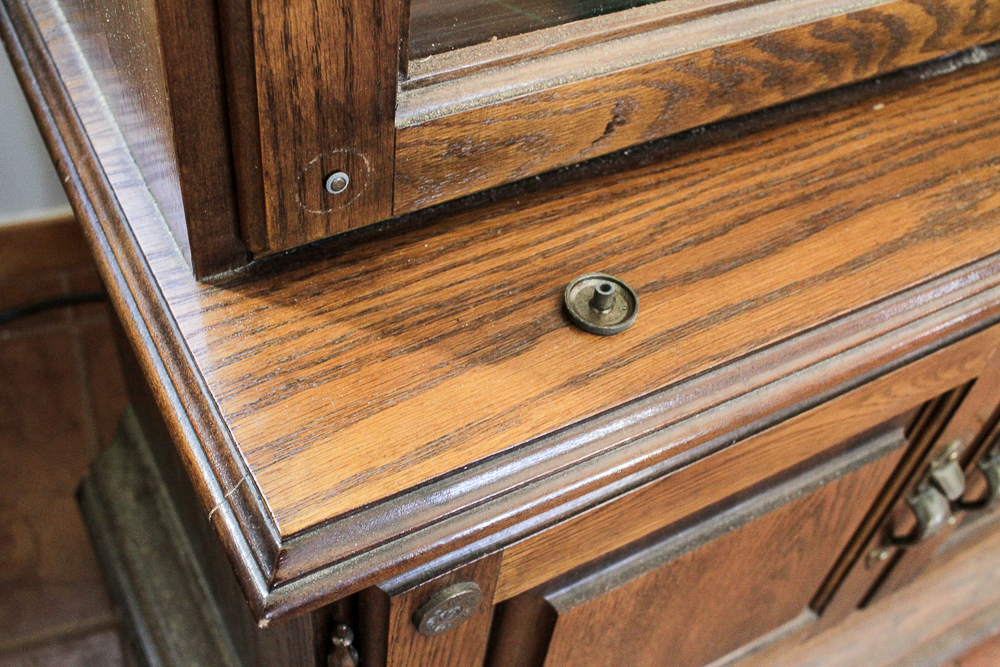 Oak Gun Cabinet