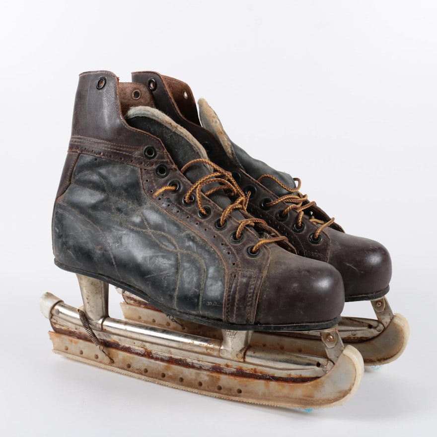 Vintage Maple Leaf Hockey Skates