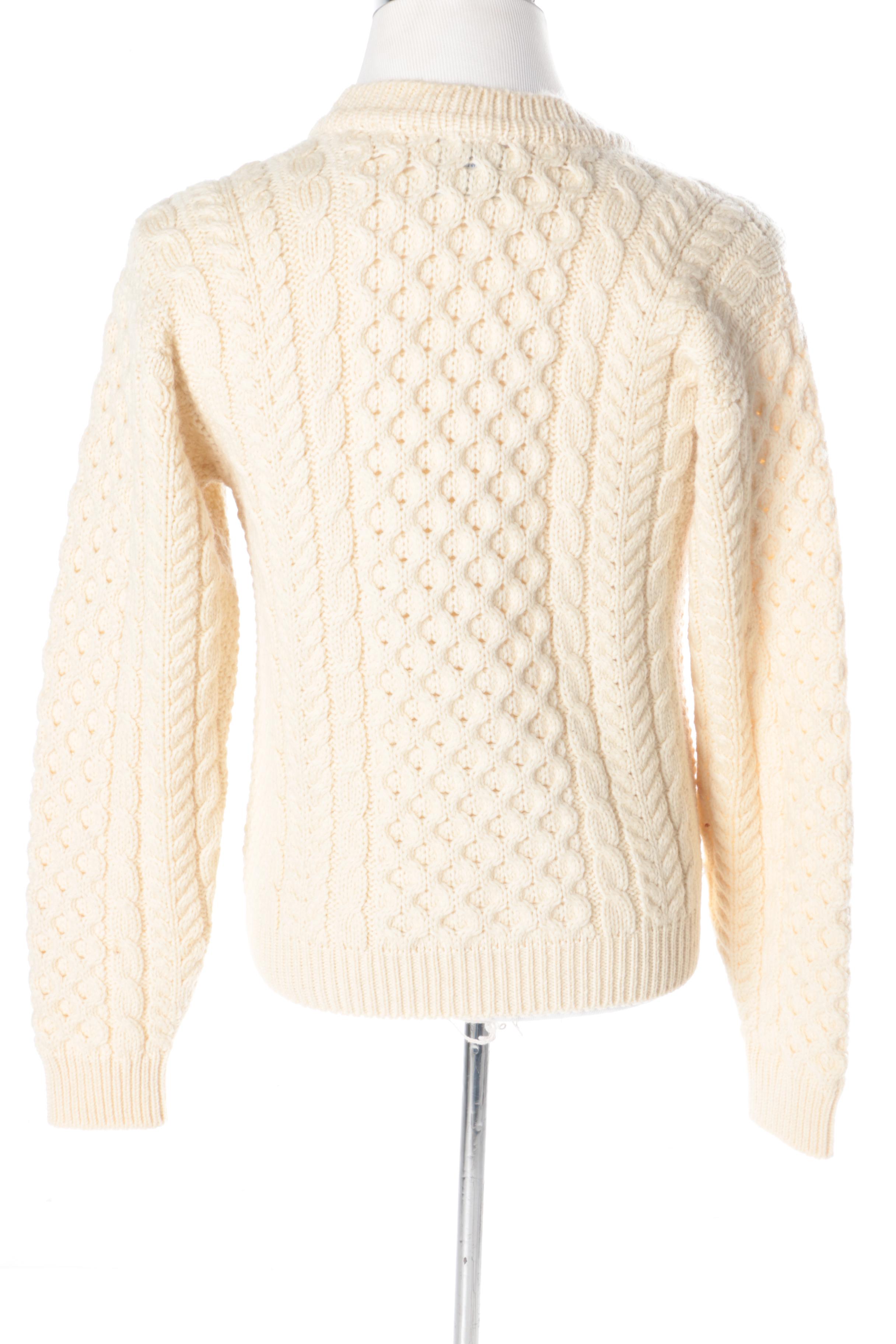 John Molloy Irish Cardigan Knit Sweater