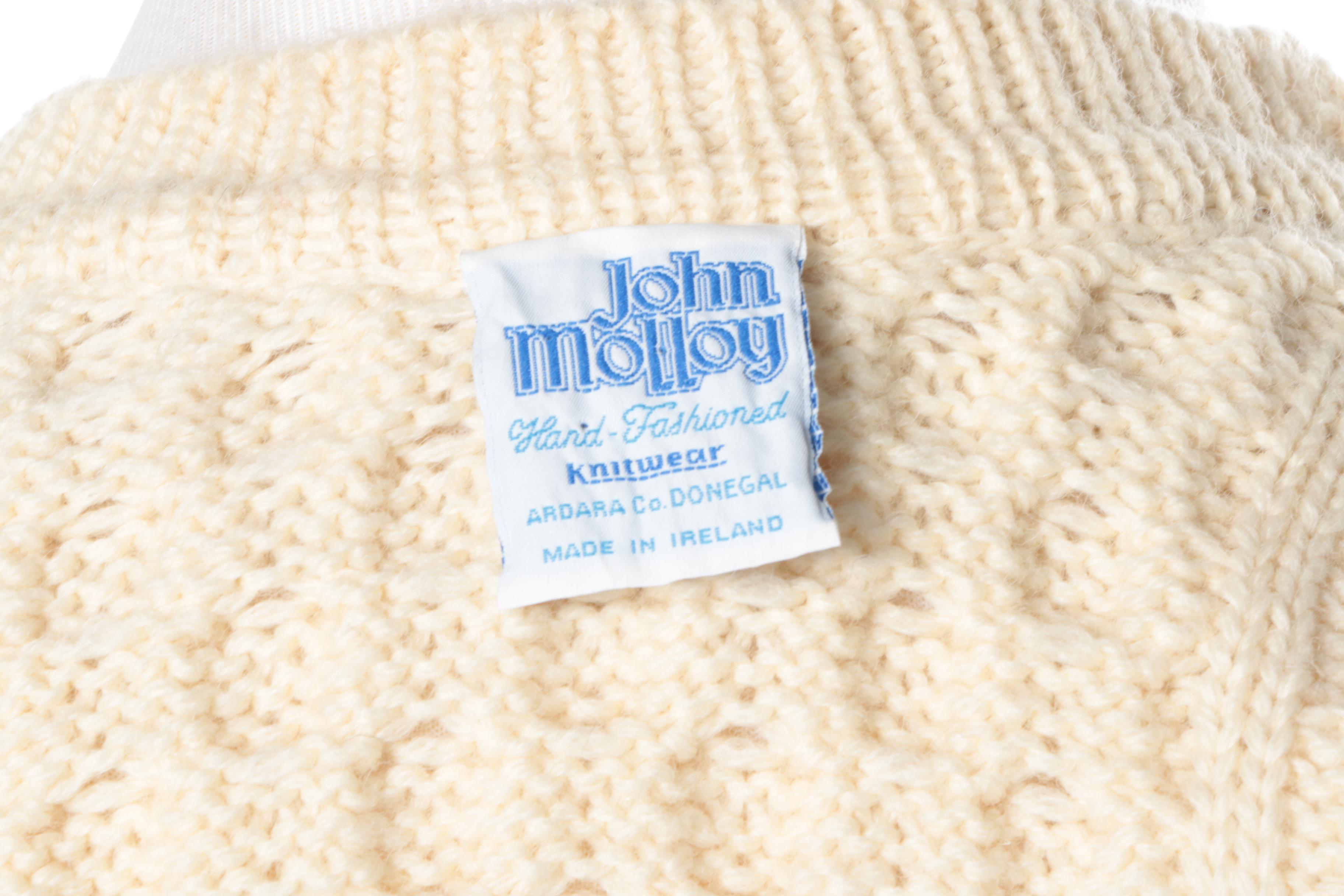 John Molloy Irish Cardigan Knit Sweater