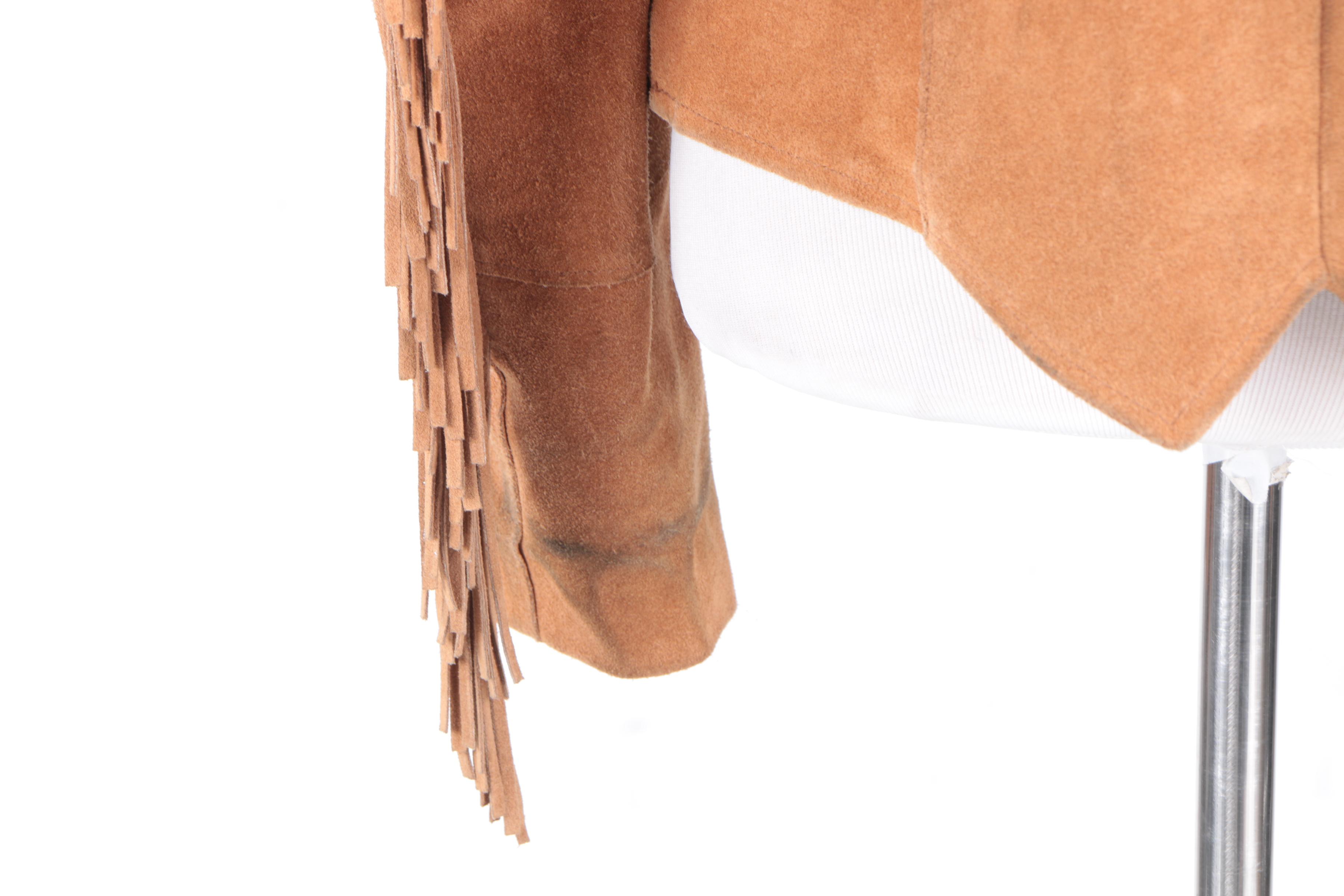 Women's Southwestern Style Suede Fringe Jacket by Pioneer Wear