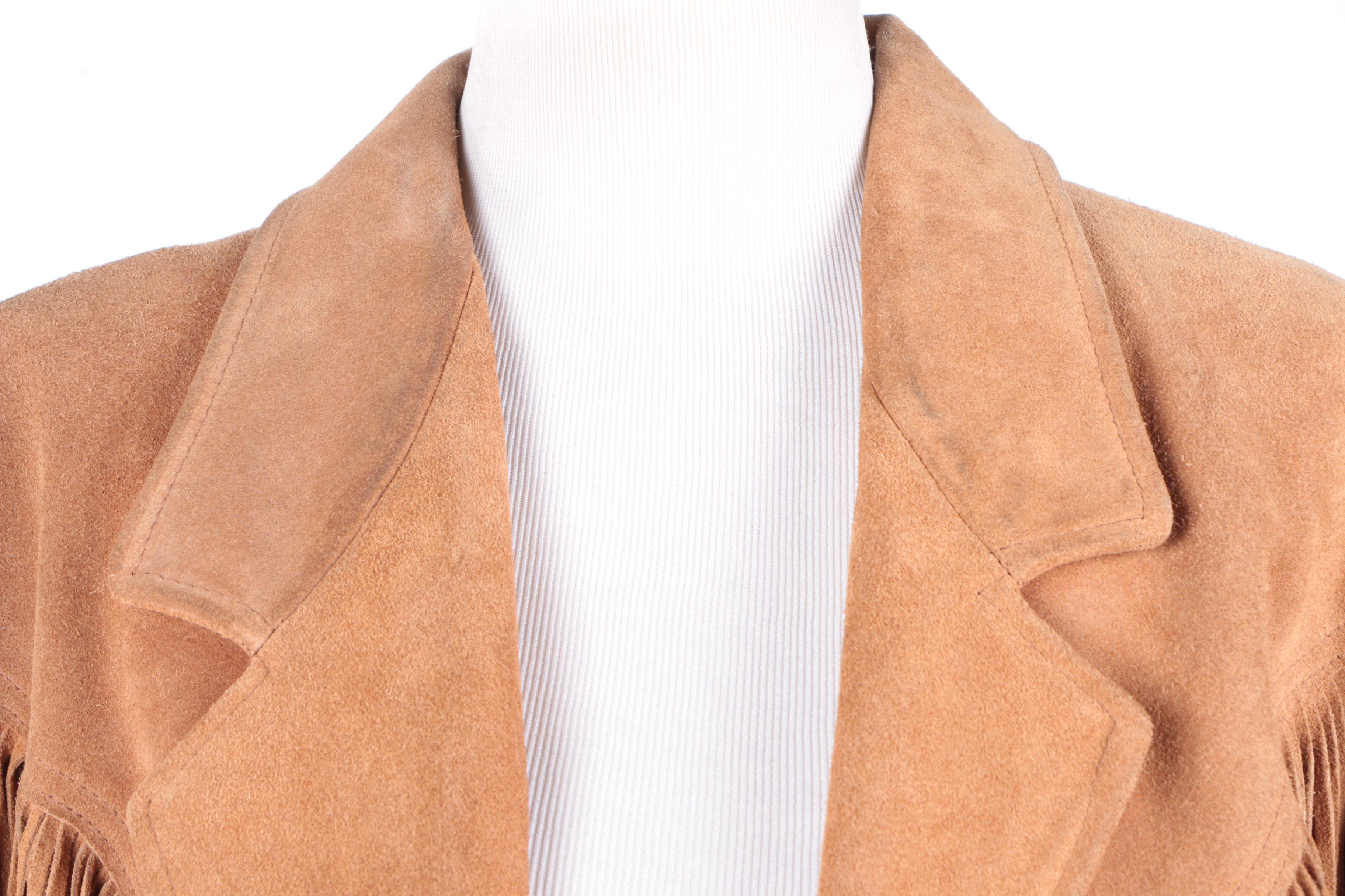 Women's Southwestern Style Suede Fringe Jacket by Pioneer Wear