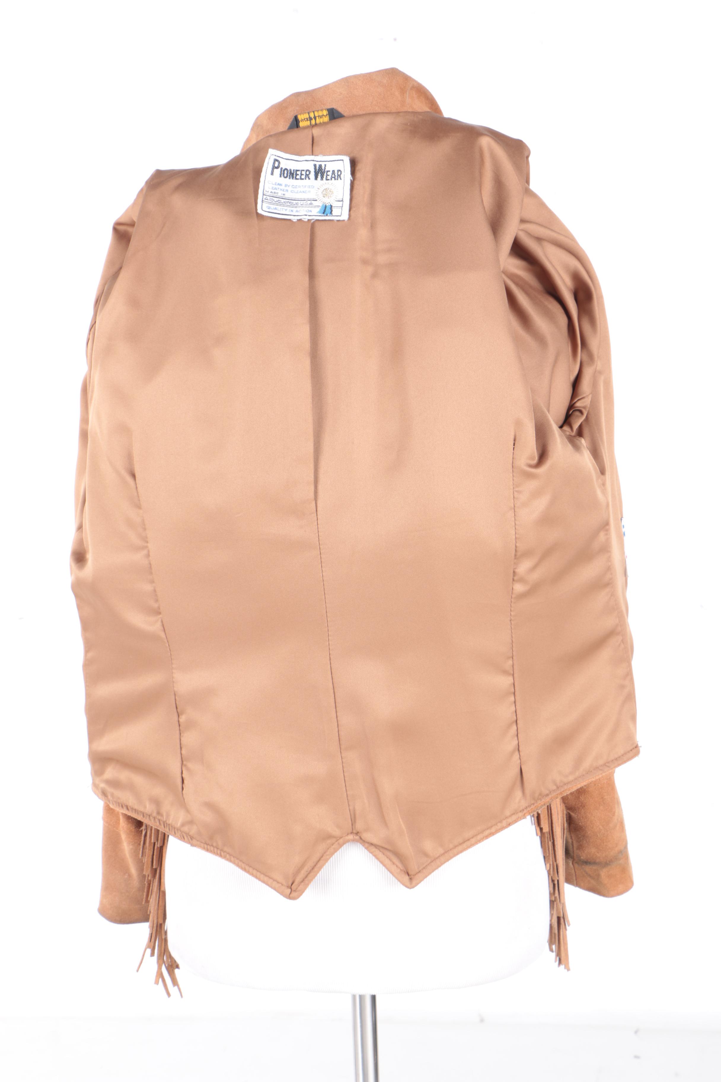 Women's Southwestern Style Suede Fringe Jacket by Pioneer Wear