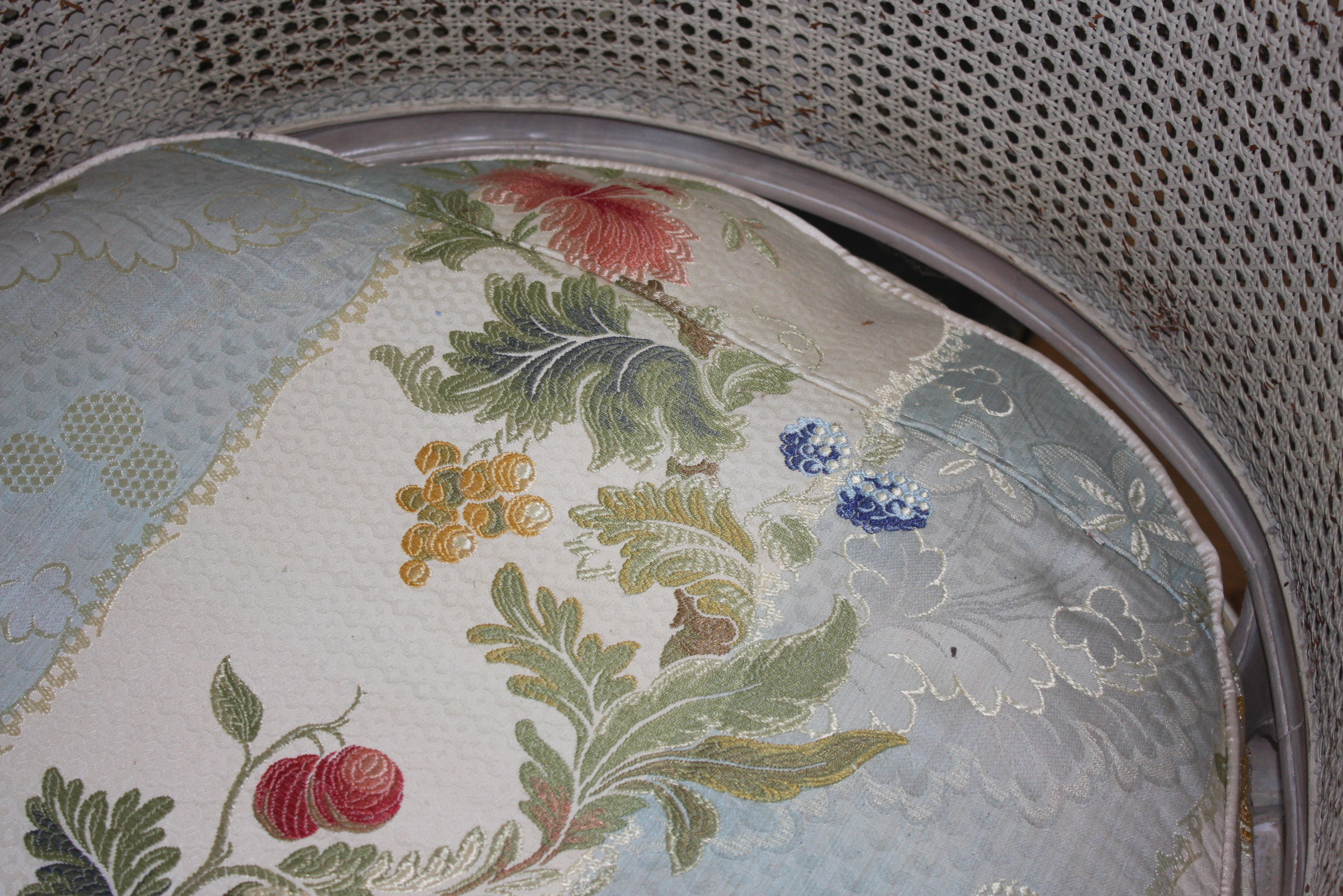 Louis XV Style Cane Back Chaise Lounge