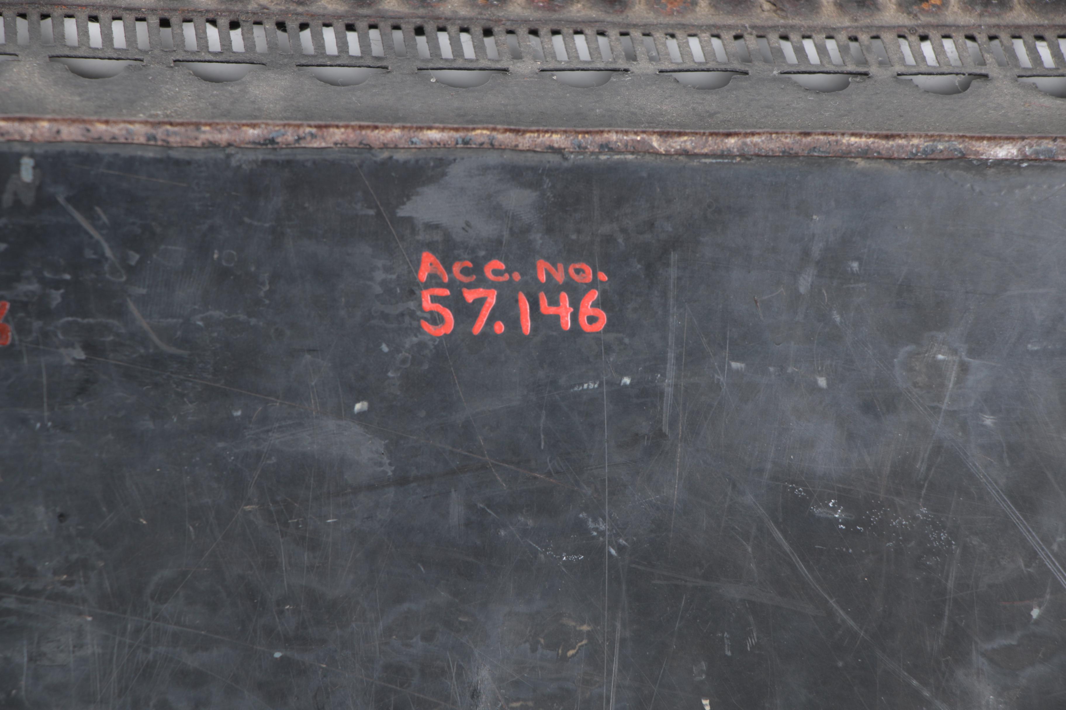 Antique French Tole Tray Depicting Scene of Four Figures Under A Tree