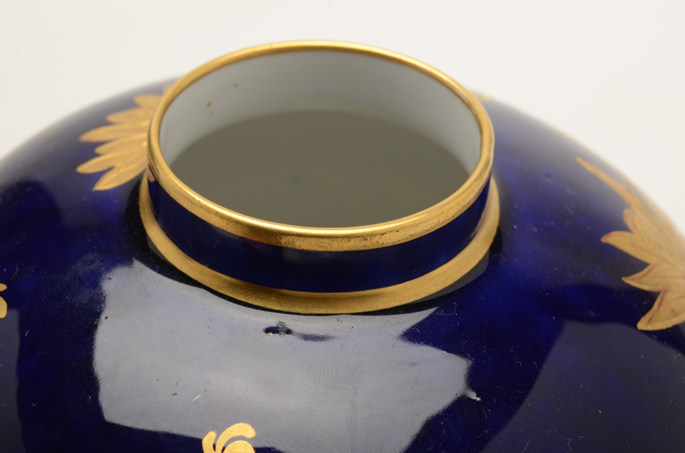 Royal Crown Derby Painted Porcelain Vase